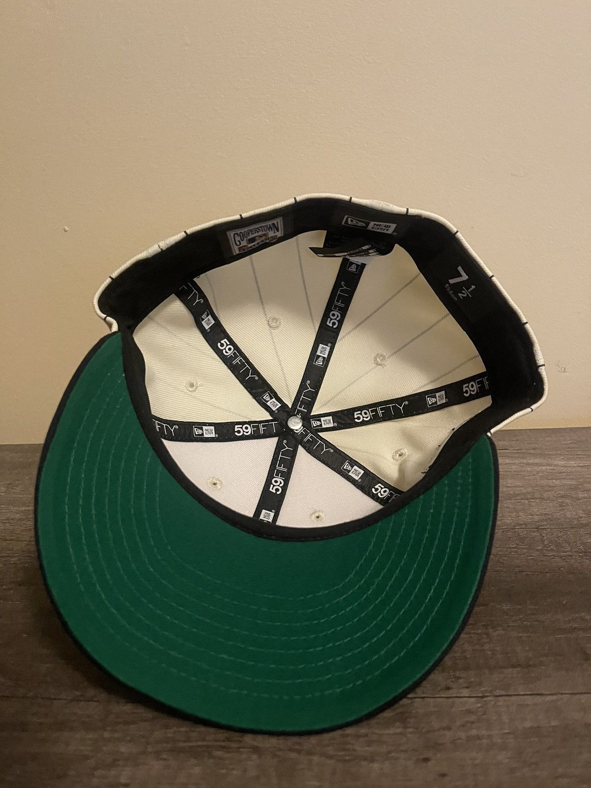 New Era 7 1/2 Houston Astros Pinstripe Fitted Size ONE SIZE - 5 Thumbnail