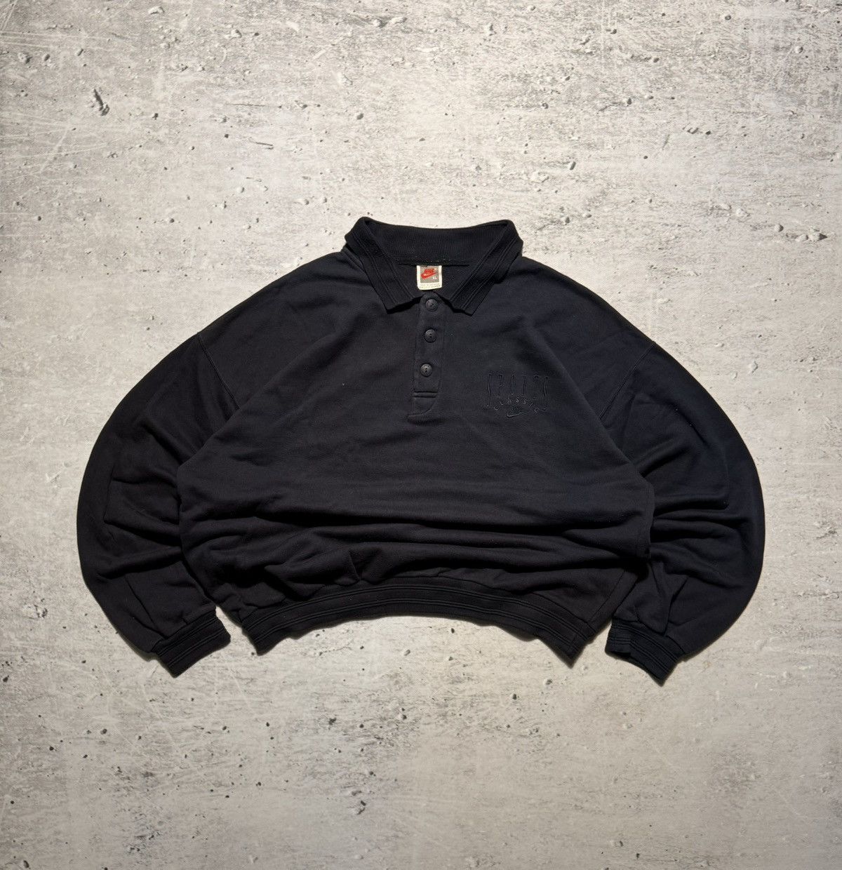 Nike × Vintage NIKE VINTAGE CENTER LOGO OVERSIZE BOXY HOODIE Size US XL / EU 56 / 4 - 1 Thumbnail