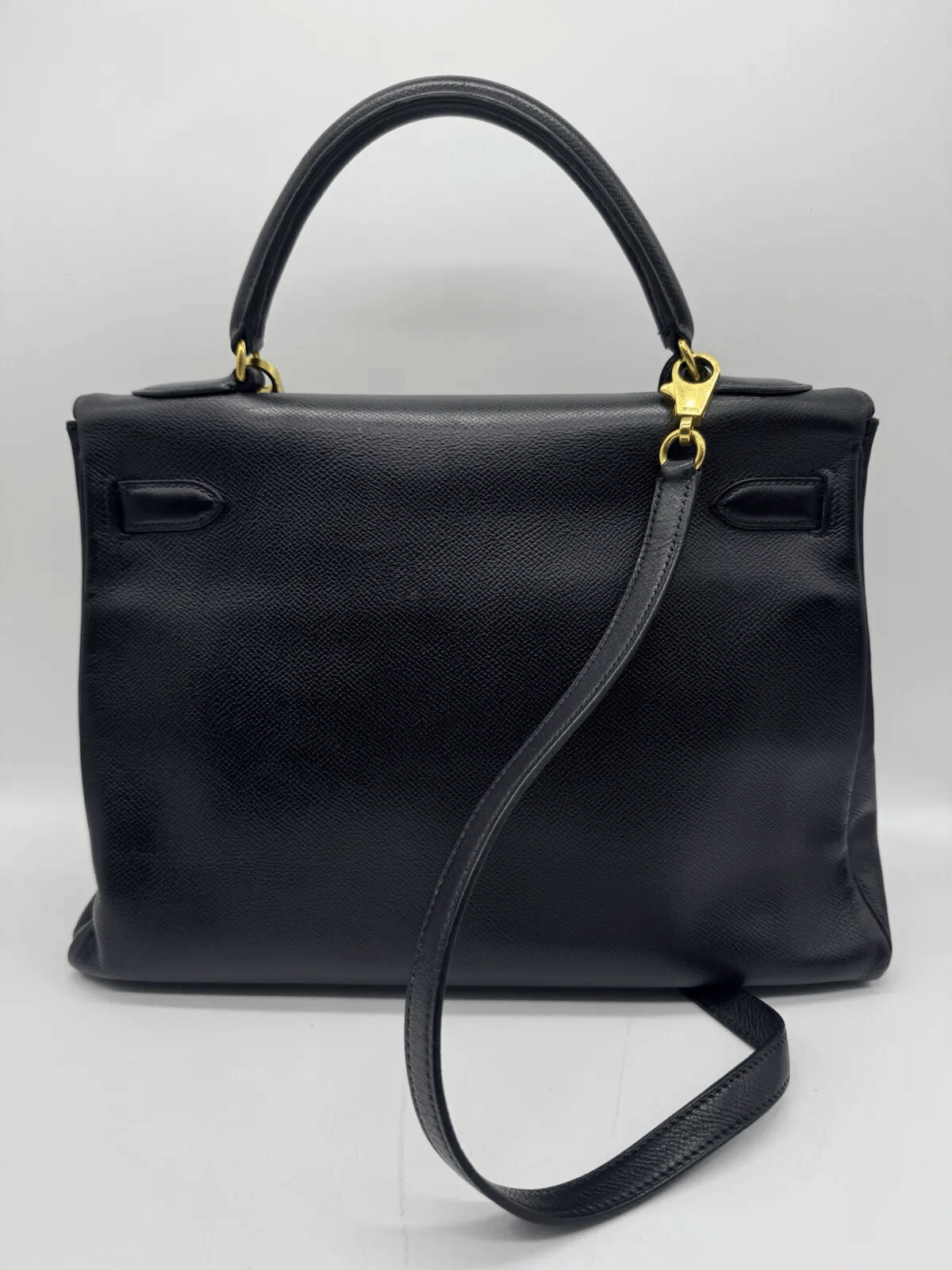 Hermes Hermes Kelly 32 Black Verso Courchevel Size ONE SIZE - 3 Thumbnail