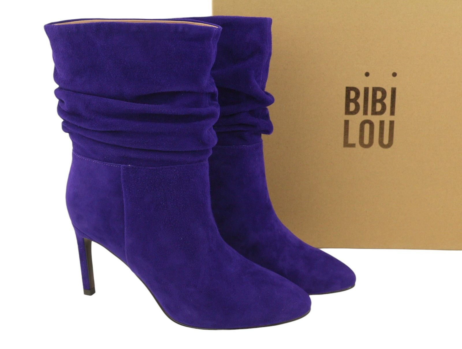 Other BIBI LOU EU38 Suede Leather Crinkled Effect Almond Toe 87551 Size US 7 / IT 37 - 1 Thumbnail