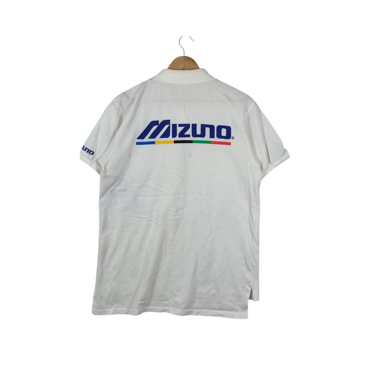 Mizuno Vintage MIZUNO SERVICE CREW Racing Team Polo Tee Shirt Top Size US L / EU 52-54 / 3 - 7 Thumbnail