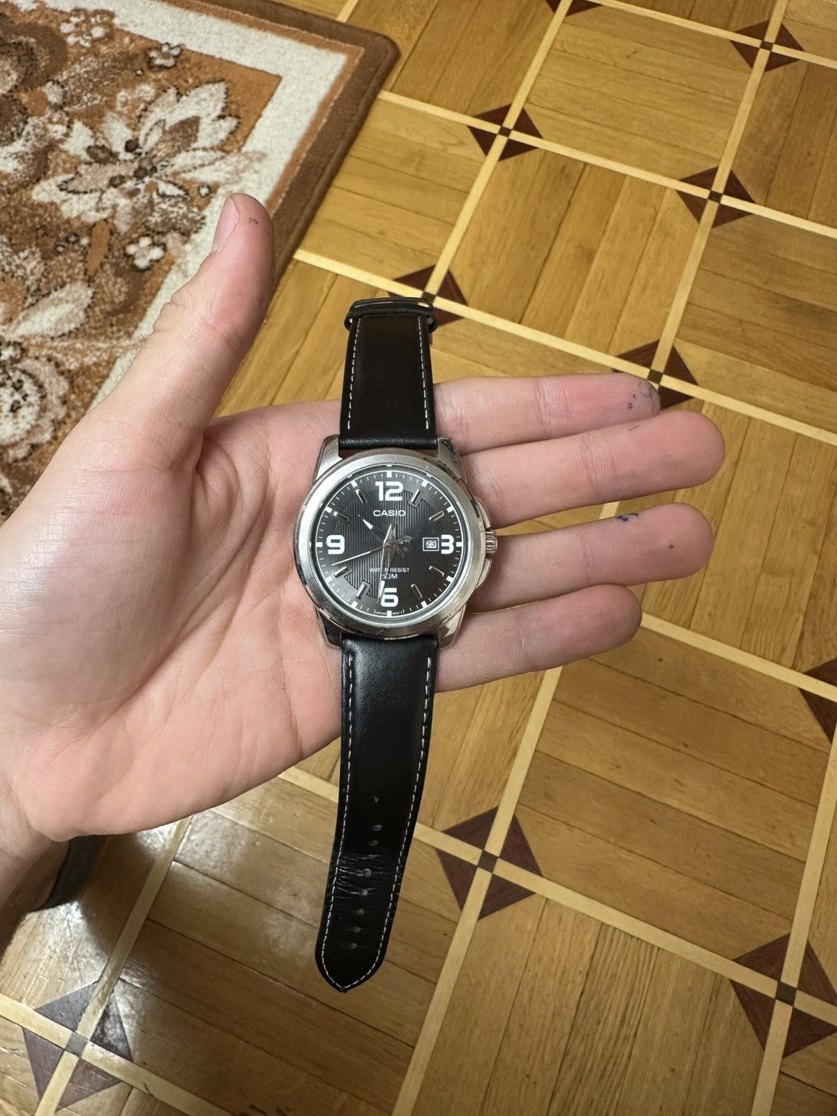 Casio Casio MTP-1314L-8A watch black leather band Size ONE SIZE - 3 Thumbnail
