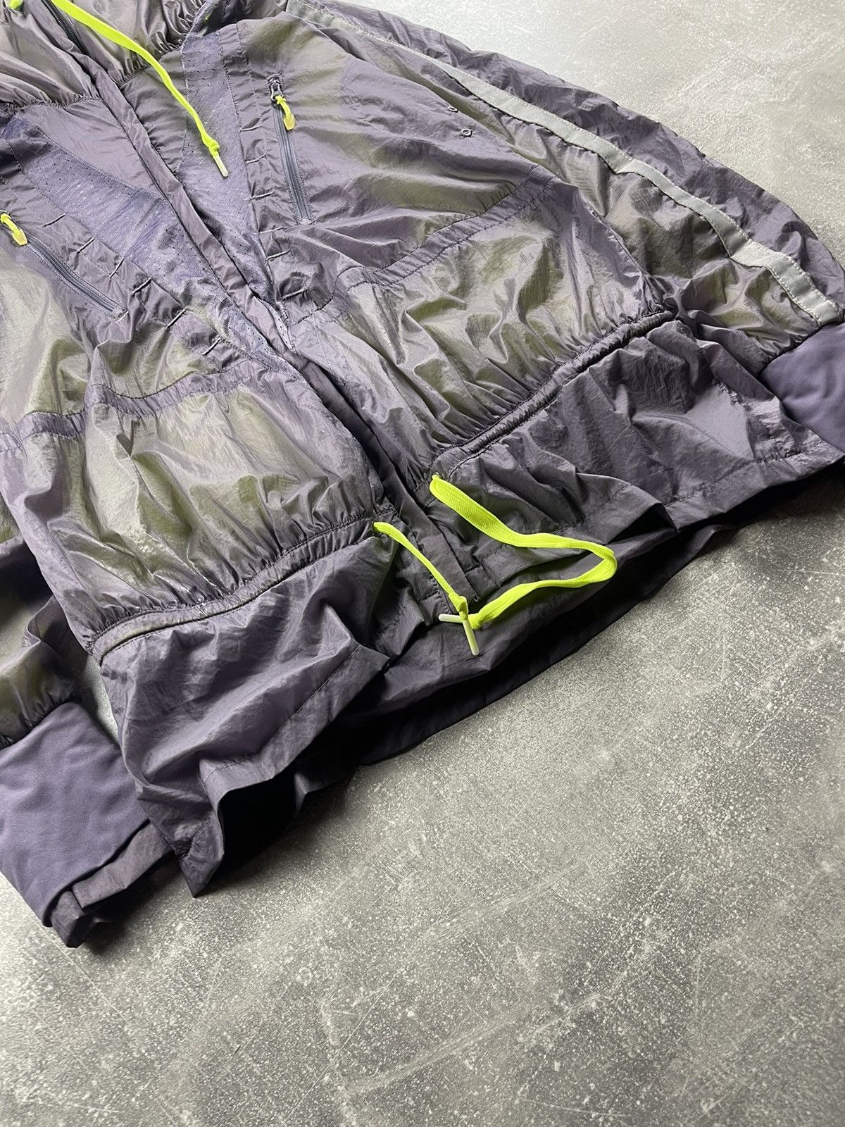 Adidas Adidas by Stella McCartney Sheer Nylon Windbreaker Jacket Size XS / US 0-2 / IT 36-38 - 3 Thumbnail