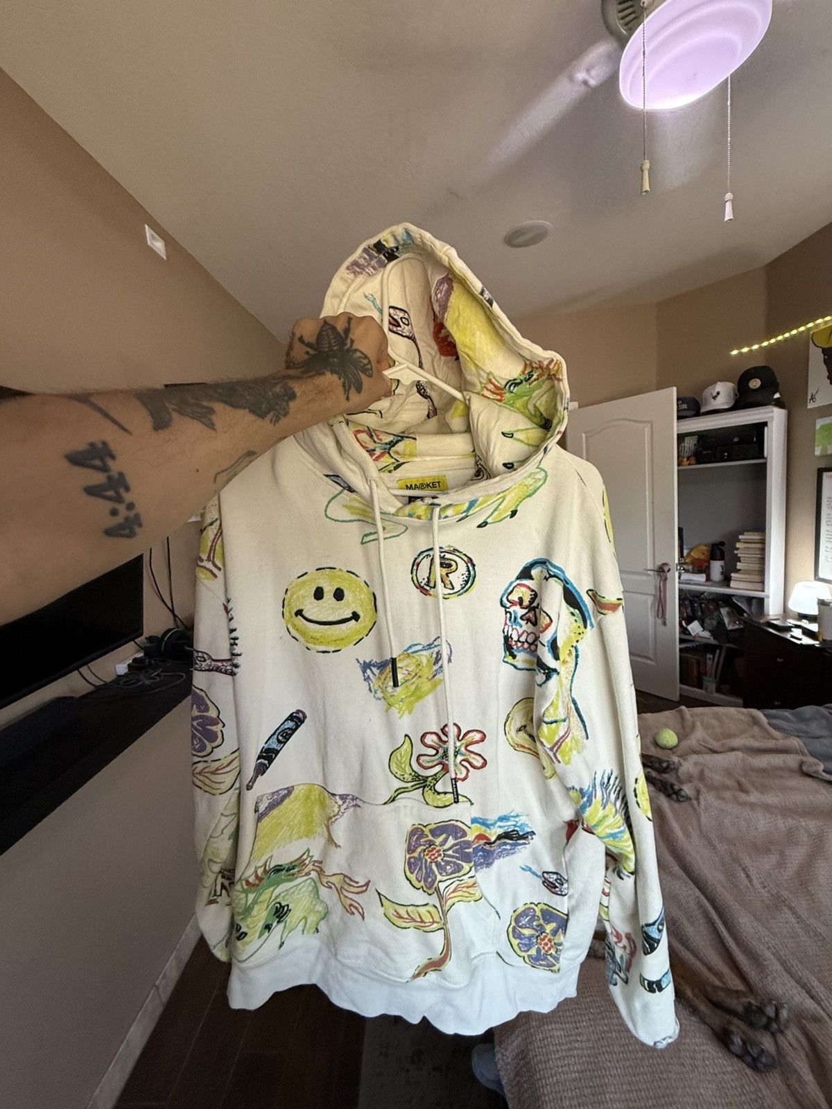 Market Market x Smiley Coloring Book Hoodie Size US L / EU 52-54 / 3 - 1 Thumbnail