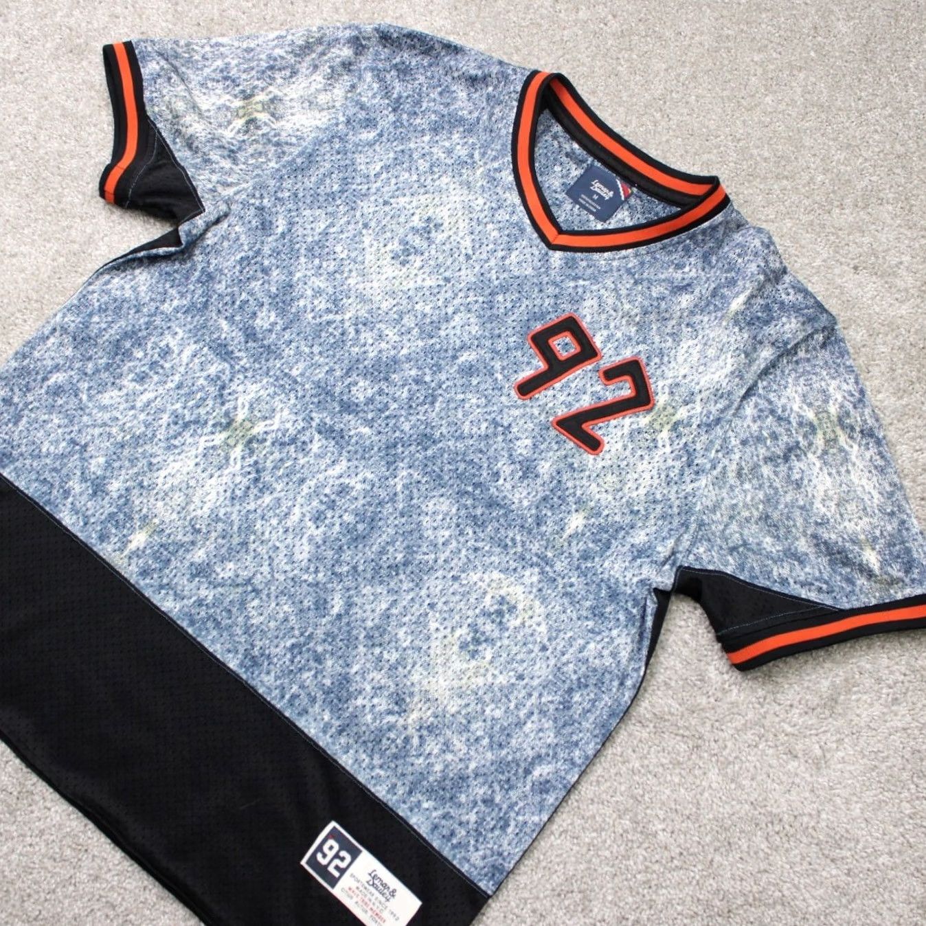 Vintage Lemar & Dauley Jersey Shirt Mens Medium Blue Acid Wash Activewear S/S Size US XL / EU 56 / 4 - 4 Thumbnail