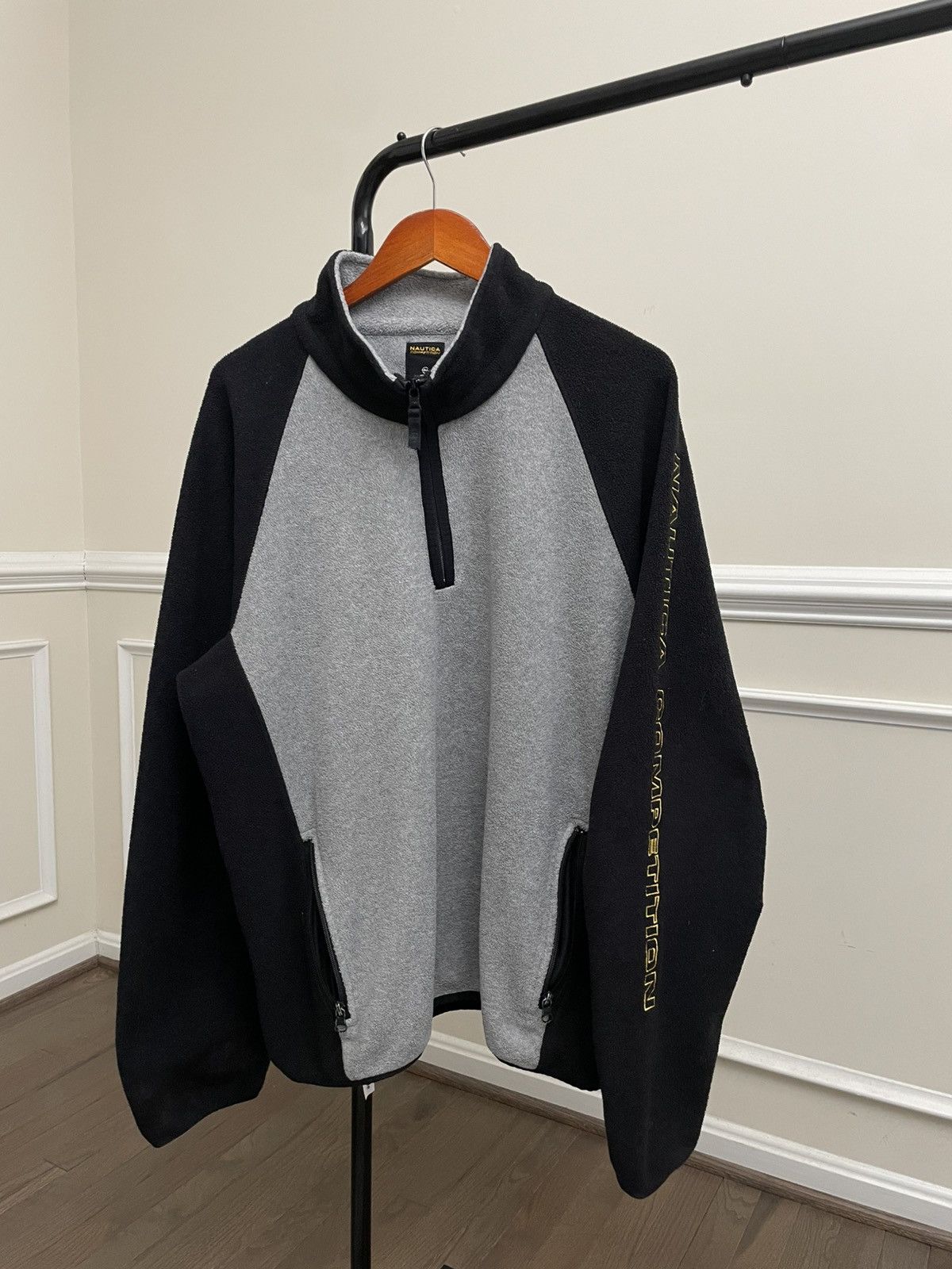 Vintage Vintage Y2K Nautica Black Fleece Sweatshirt Patagonia Size US XL / EU 56 / 4 - 1 Thumbnail