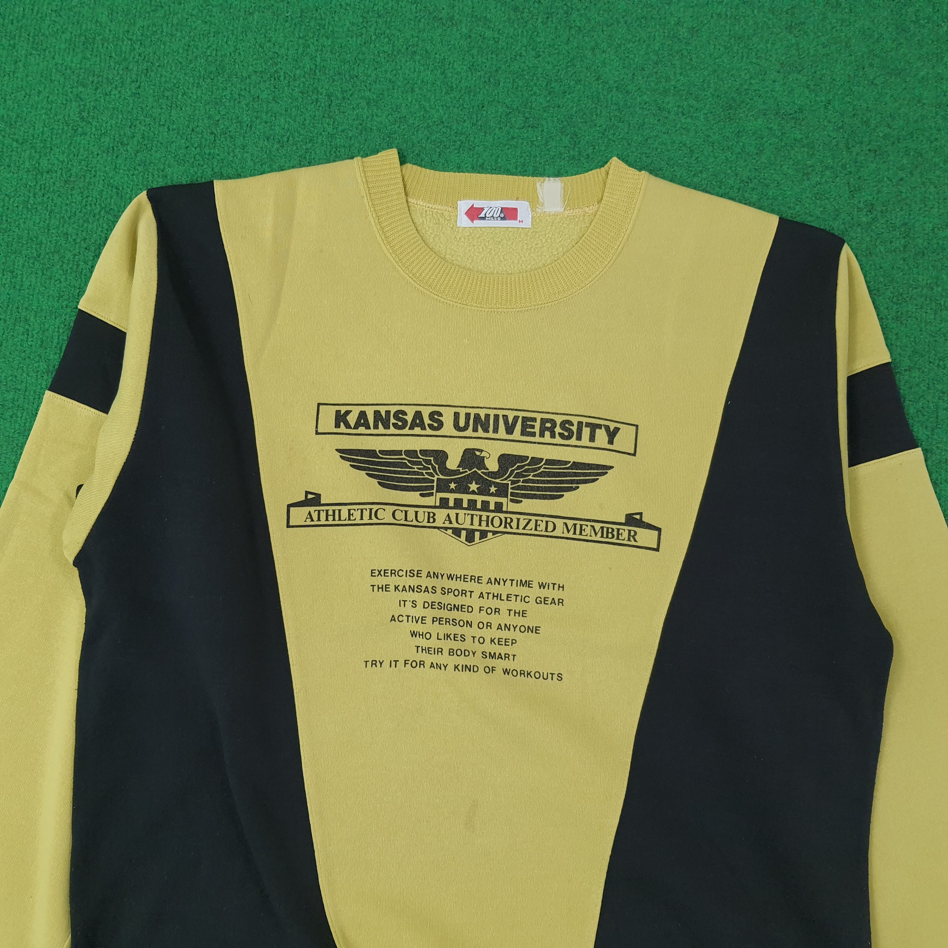 Vintage Vintage Kansas University Sweatshirt C266N4 Size US M / EU 48-50 / 2 - 2 Thumbnail
