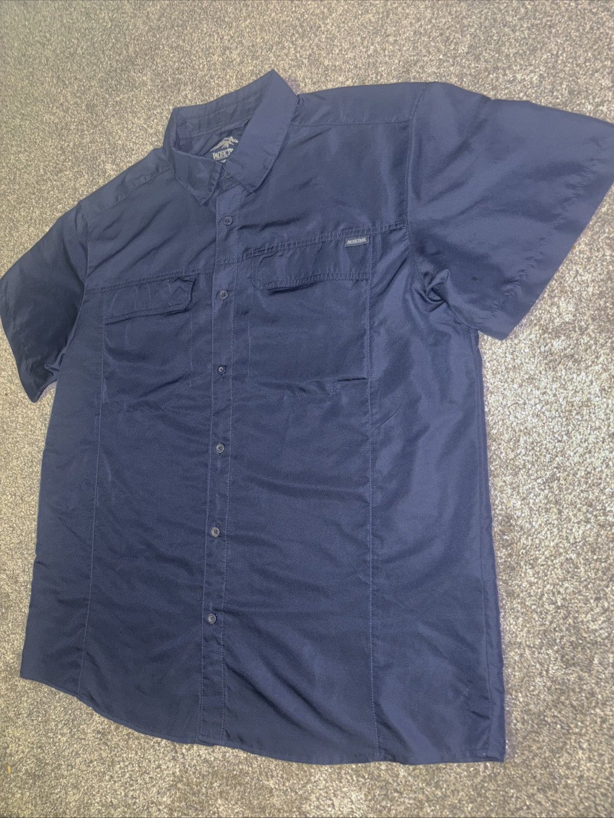 Pacific Trail Pacific Trail Men's Navy Blue Short Sleeve Shirt Size XL Size US XL / EU 56 / 4 - 2 Thumbnail