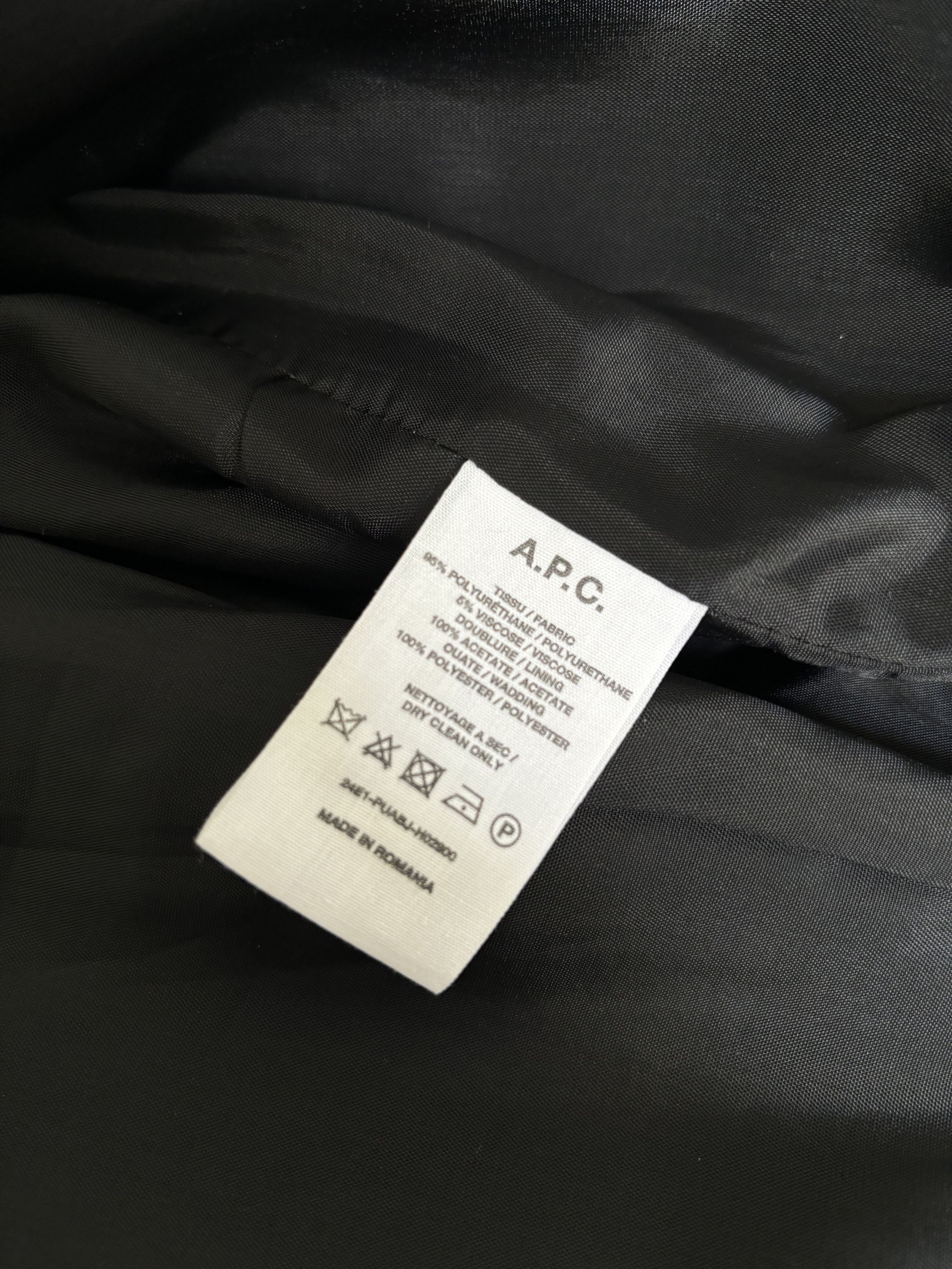 A.P.C. A.P.C Black Faux-Leather Jacket Size US M / EU 48-50 / 2 - 5 Thumbnail