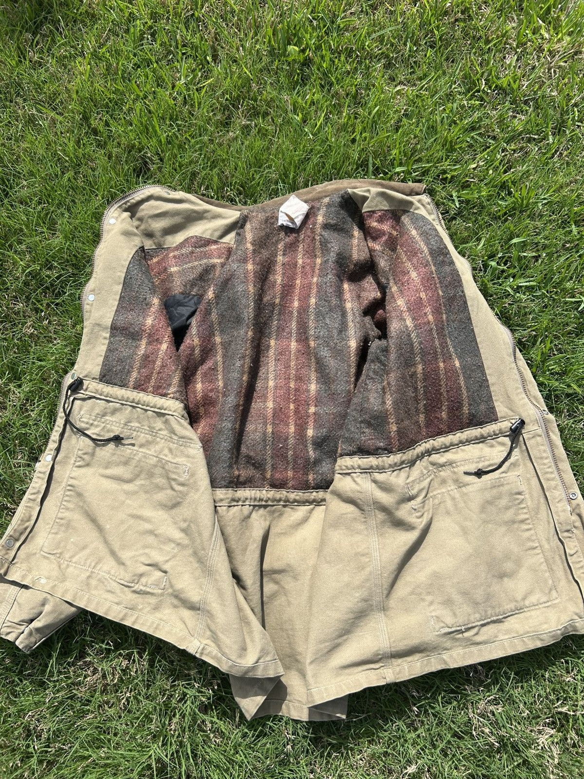Carhartt × Vintage Vintage Carhartt Jacket Chore Blanket Lined Canvas Duck Size US XL / EU 56 / 4 - 6 Thumbnail