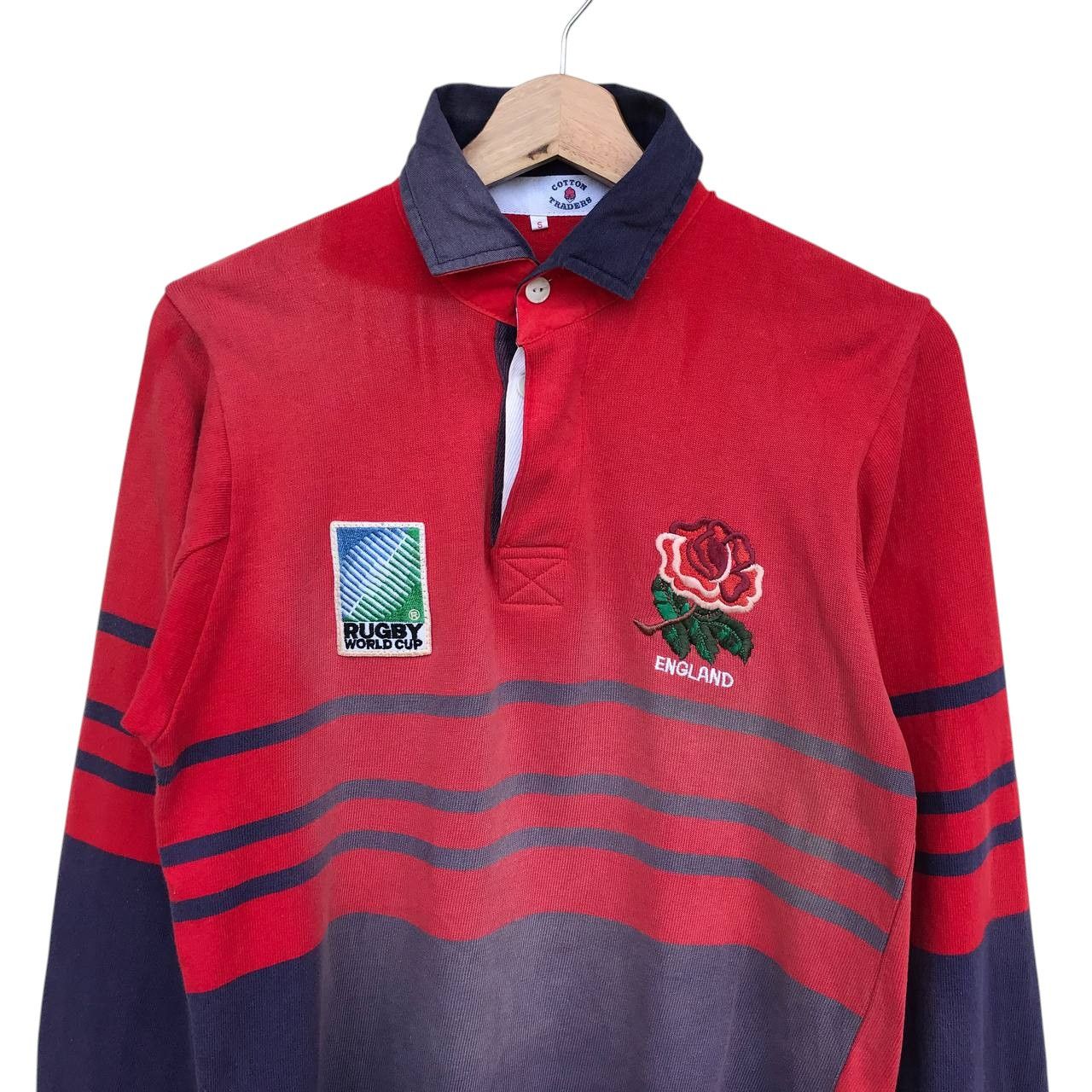Vintage VINTAGE RUGBY ENGLAND CLASSIC POLO FADED SMALL Size US S / EU 44-46 / 1 - 4 Thumbnail