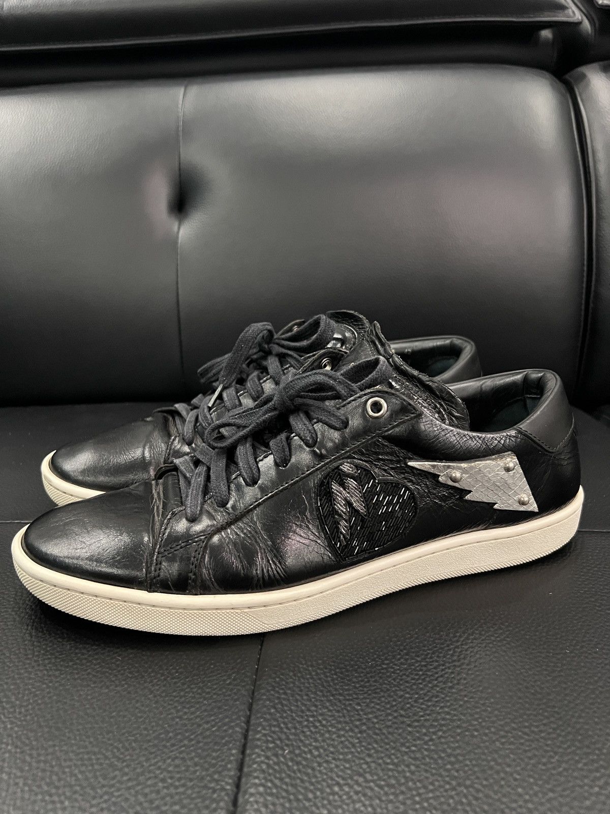 Saint Laurent Paris Saint Laurent Heart & Lightning Studded Sneakers Size US 9 / EU 42 - 1 Thumbnail