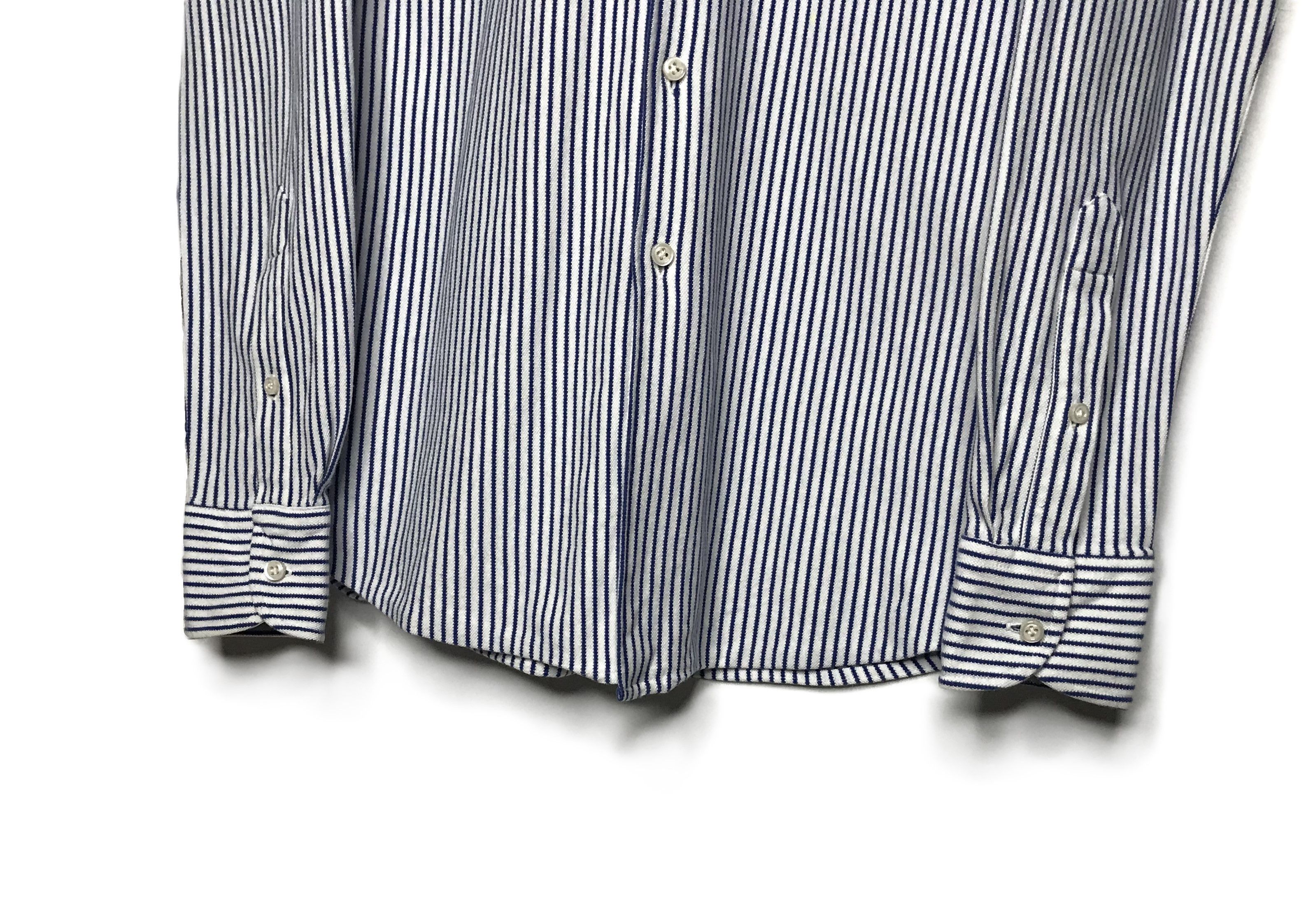 Boggi Boggi Milano Mens Stripe Long Sleeve Shirt Regular Fit Size US S / EU 44-46 / 1 - 4 Thumbnail