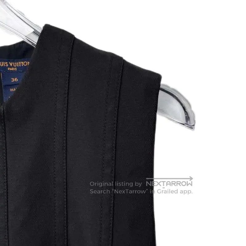 Louis Vuitton Louis Vuitton Black Cotton Blend Dress . Size L / US 10 / IT 46 - 3 Thumbnail