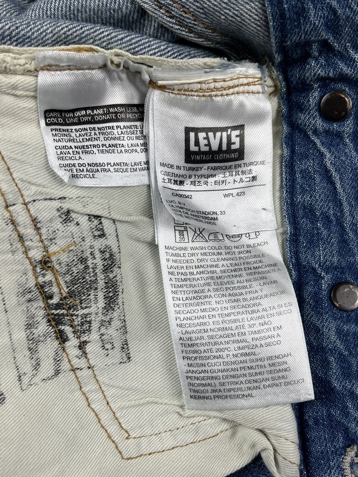 Levi's × Levi's Vintage Clothing Big E Levi’s engineered cinch waist button jeans rare 24w Size 24" / US 00 / IT 34 - 9 Thumbnail