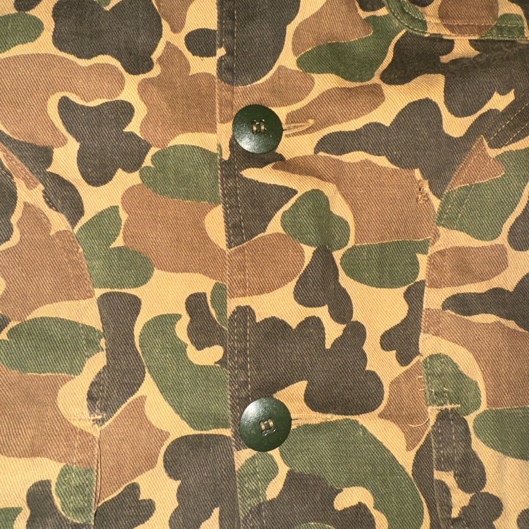 Sears VINTAGE Sears Workwear Camo Jacket XL 26X29 Green Duck Camo Camouflage Cotton Flannel Lined Men Regular XL Green - Note: ensure no extra formatting Size US XL / EU 56 / 4 - 3 Thumbnail