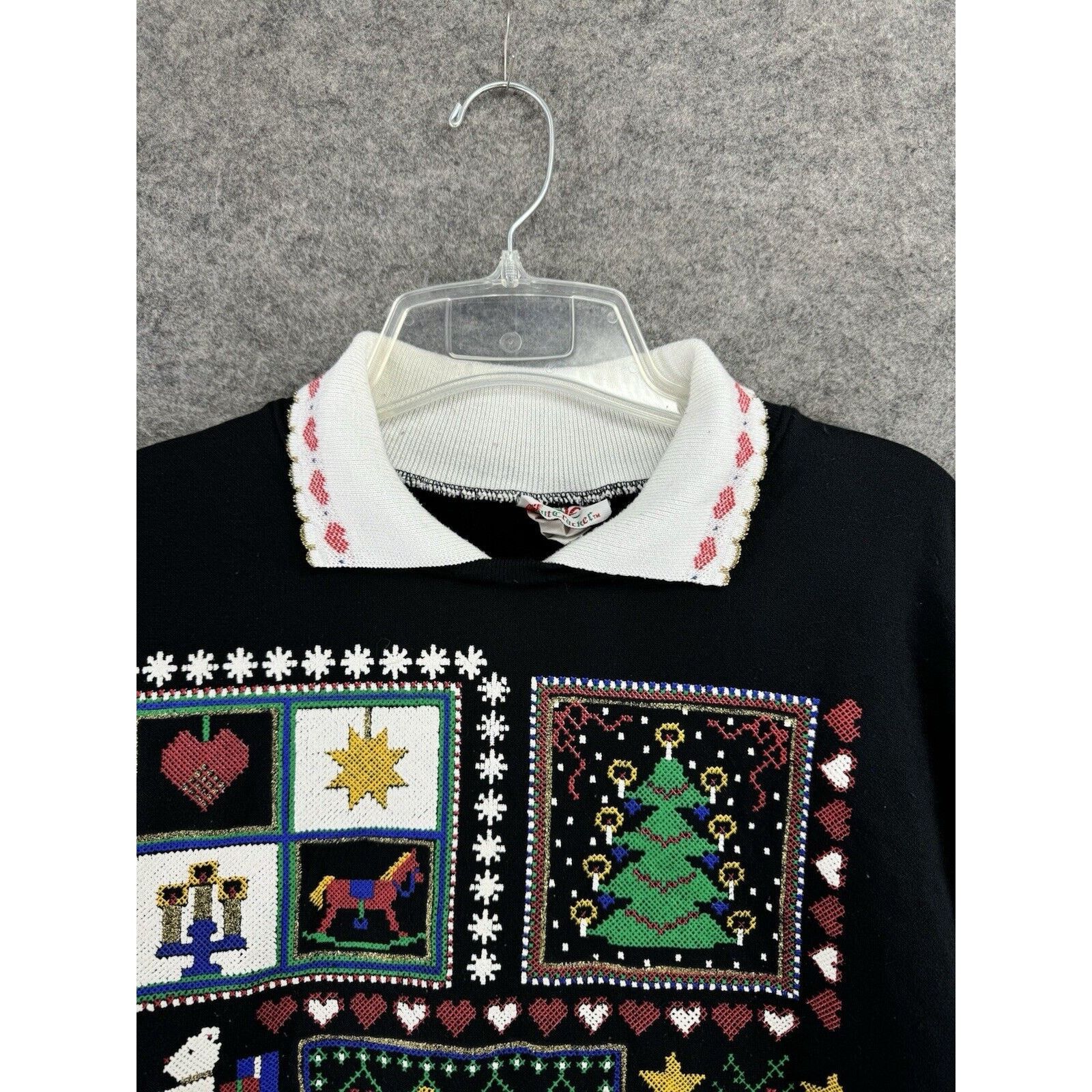 Other Vintage Christmas Sweatshirt Women M Ugly Sweater Kitsch USA Size M / US 6-8 / IT 42-44 - 10 Thumbnail