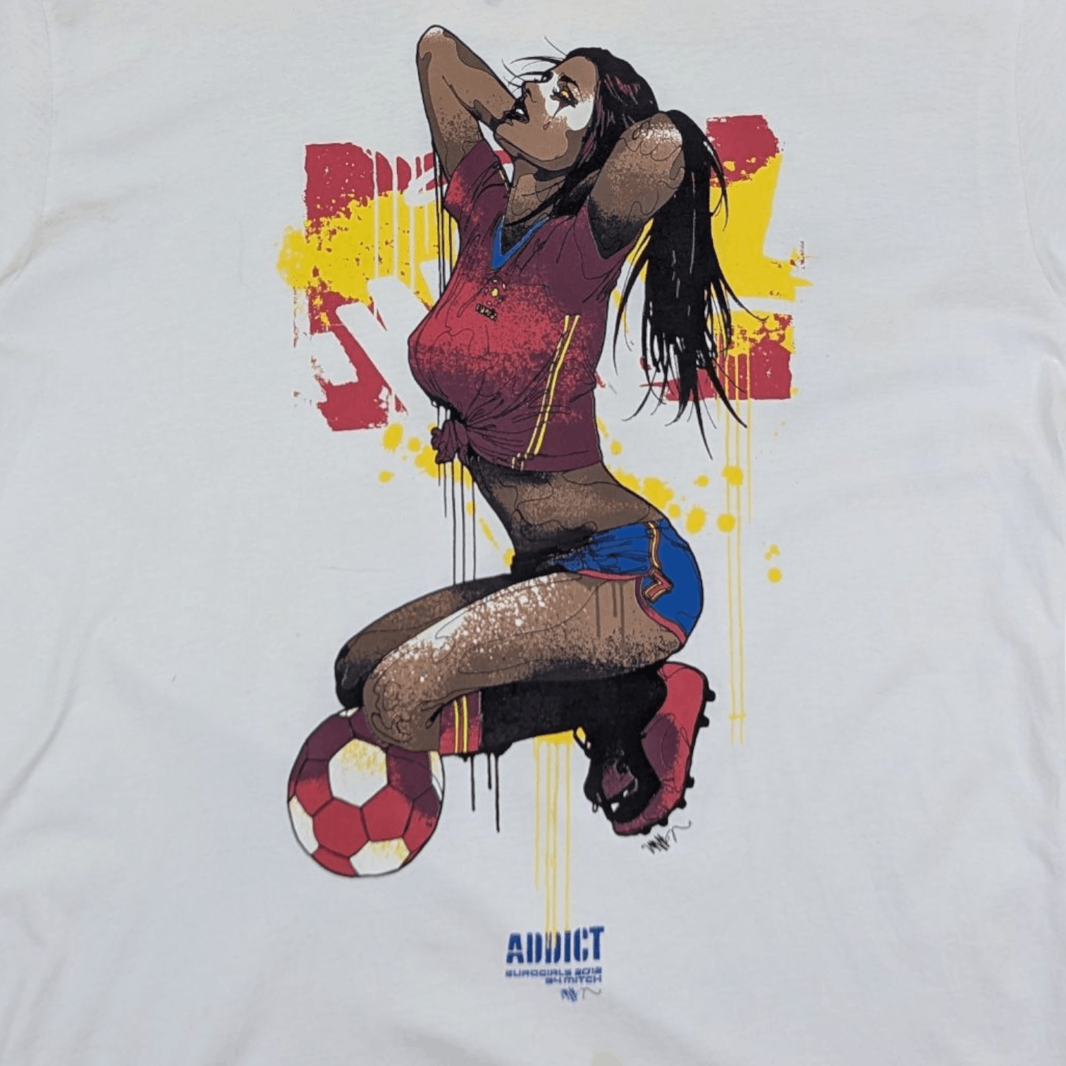 ADDICT ADDICT x Mitchybwoy Elirogirls 2012 Football Soccer T-Shirt Size US XL / EU 56 / 4 - 4 Thumbnail