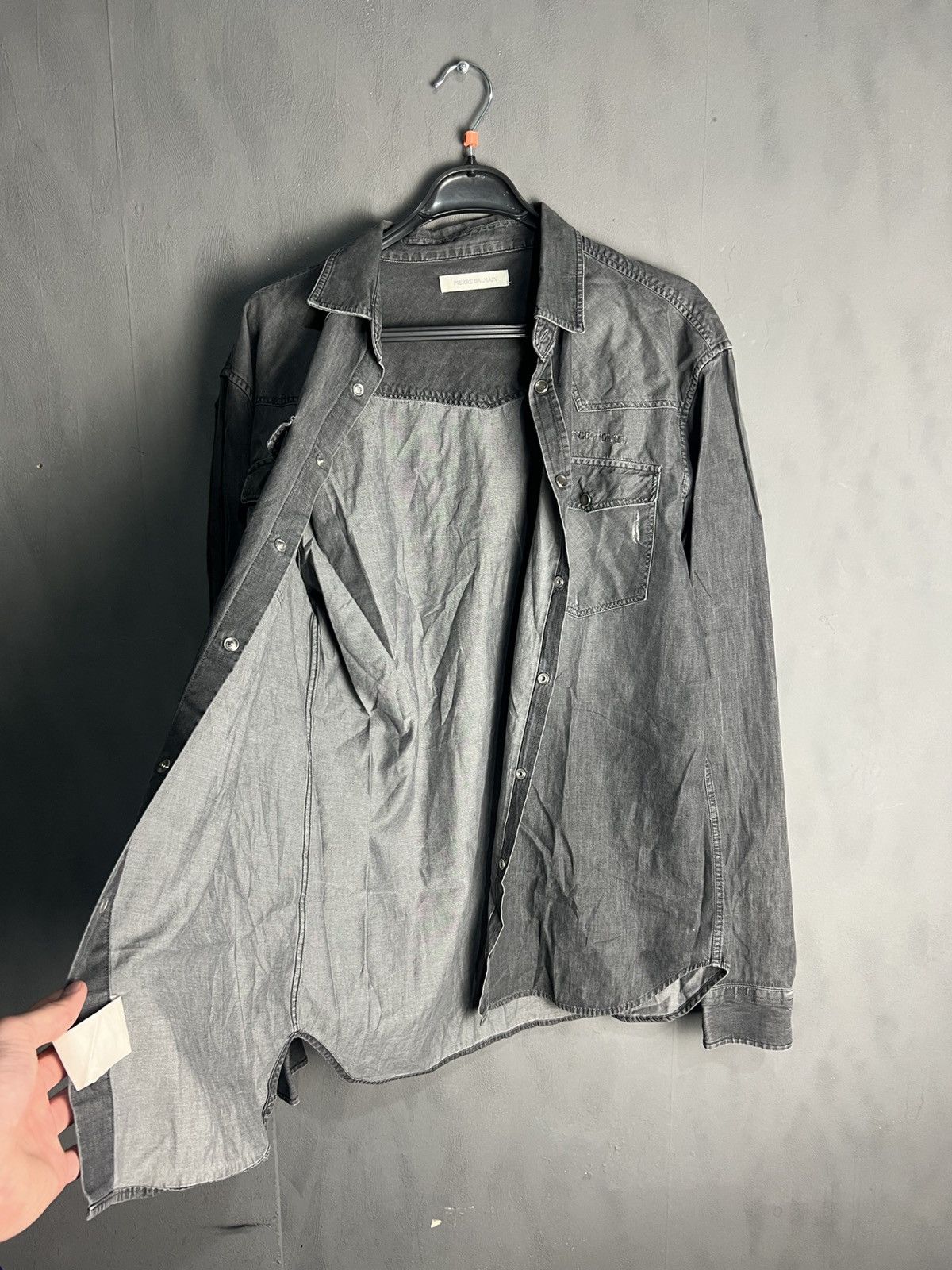 Balmain Vintage y2k 90s Pierre Balmain shirt old money avant garde Size US L / EU 52-54 / 3 - 8 Thumbnail