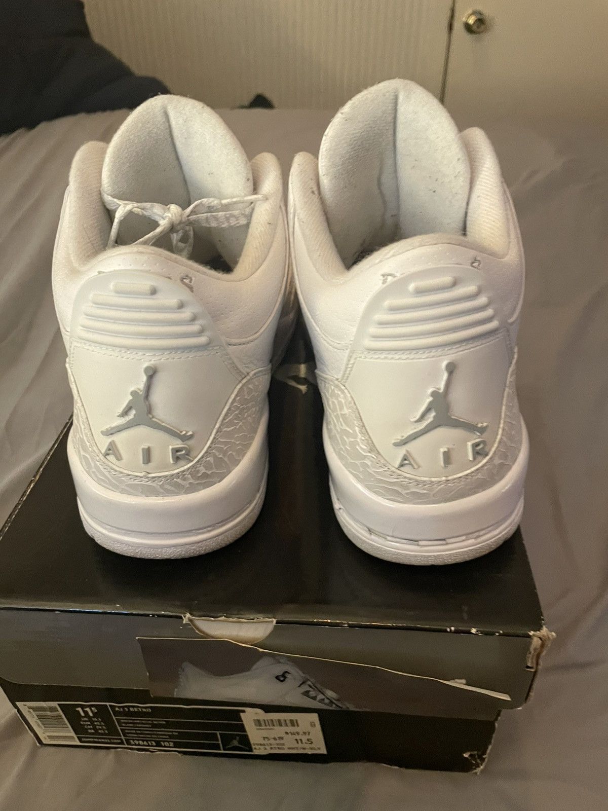 Jordan Brand Air Jordan 3 Pure Money 2007 Size 11.5 Size US 11.5 / EU 44-45 - 4 Thumbnail