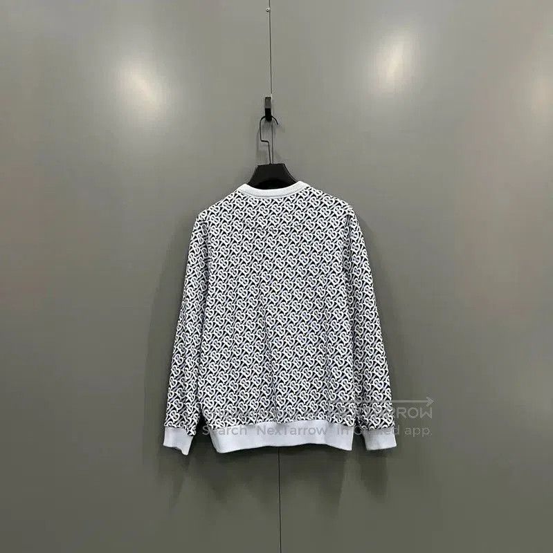 Burberry Burberry Blue Cotton Logo Long Sleeve Sweatshirt. Size M / US 6-8 / IT 42-44 - 2 Thumbnail