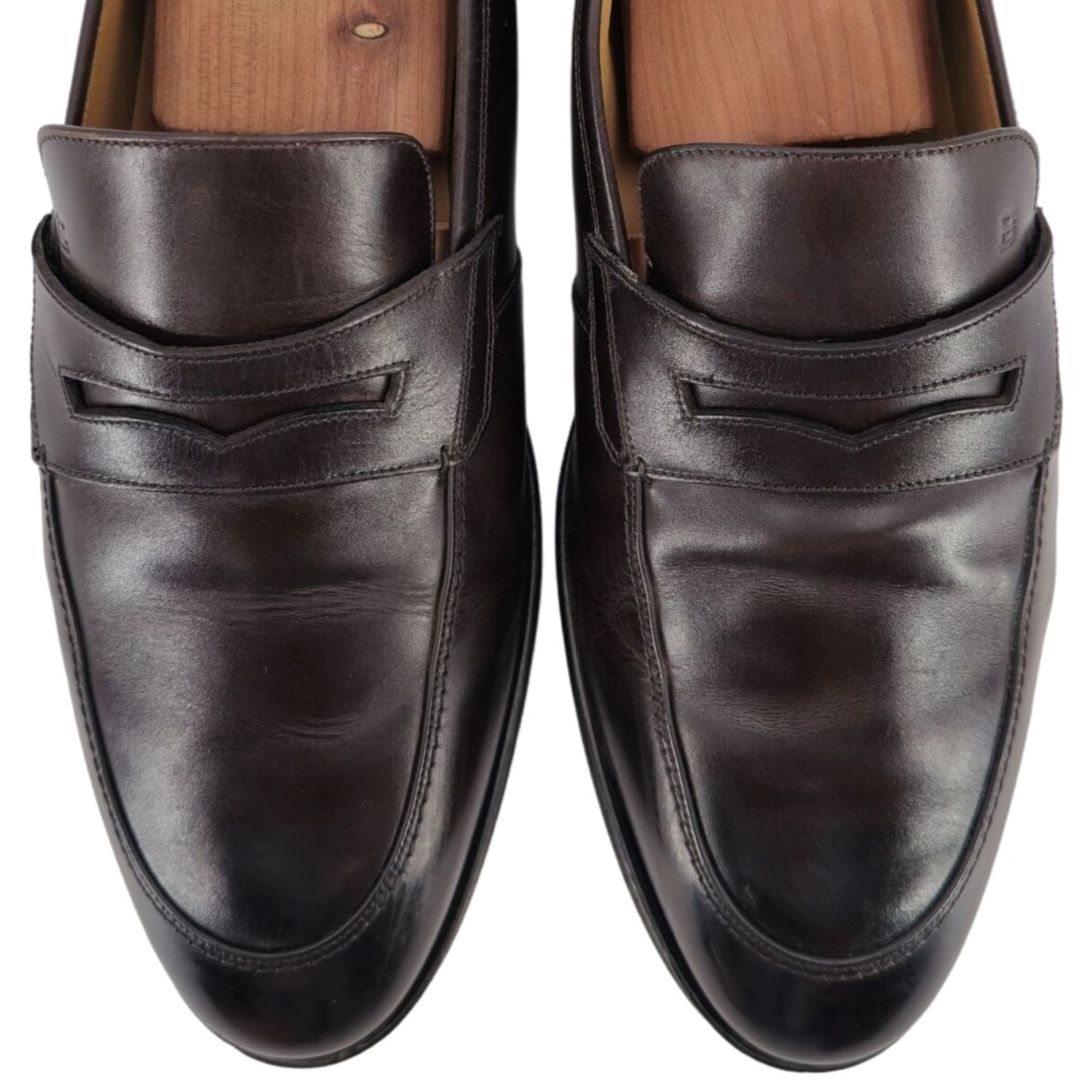Bally Bally Switzerland Webb Dark Brown Leather Penny Loafers Mens Size US 10.5 / EU 43-44 - 2 Thumbnail