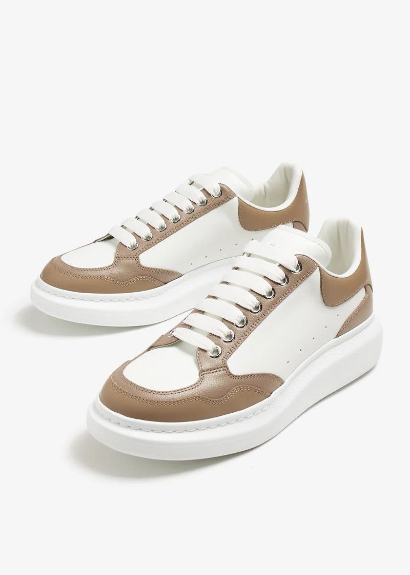 Alexander McQueen o1w1db10725 Sneakers in White & Brown Size US 12 / EU 45 - 4 Thumbnail