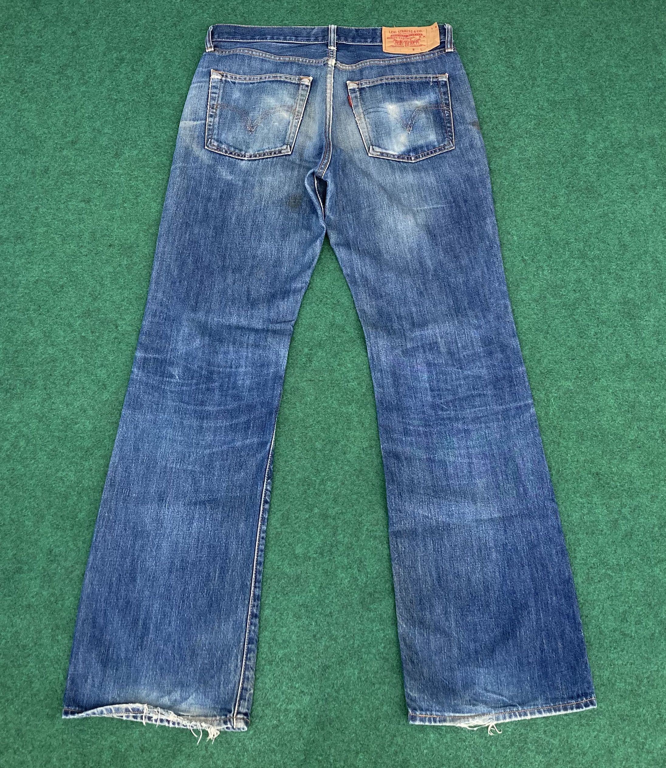 Levi's × Vintage Vtg Levis 517 Ripped Denim Bootcut Flared Sz 33 Jeans Size US 33 - 12 Thumbnail