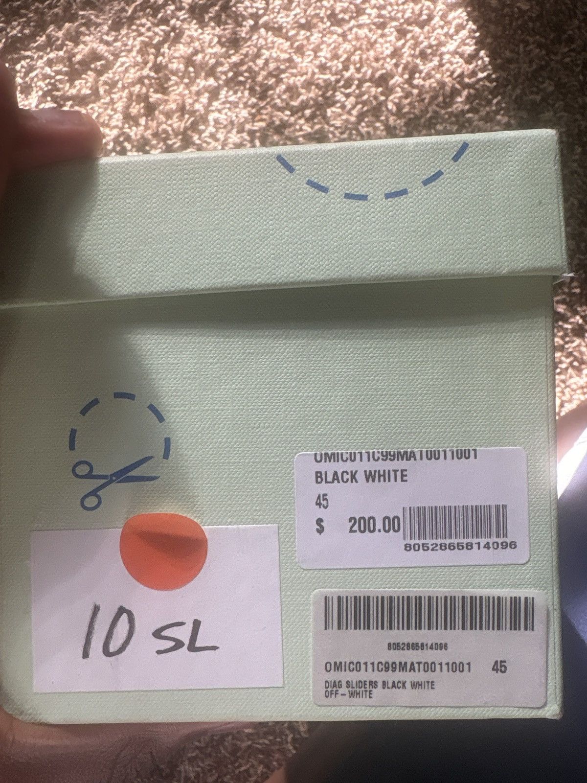 Off-White Off White " Left Right " Slides Size US 12 / EU 45 - 6 Thumbnail