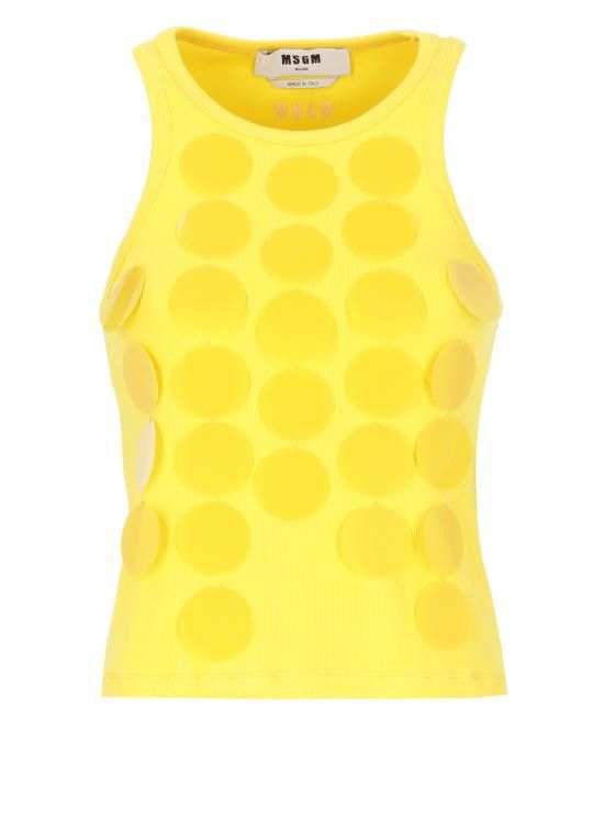 MSGM MSGM Women Tops 3842MDT81 25712006 Yellow Size M / US 6-8 / IT 42-44 - 1 Thumbnail
