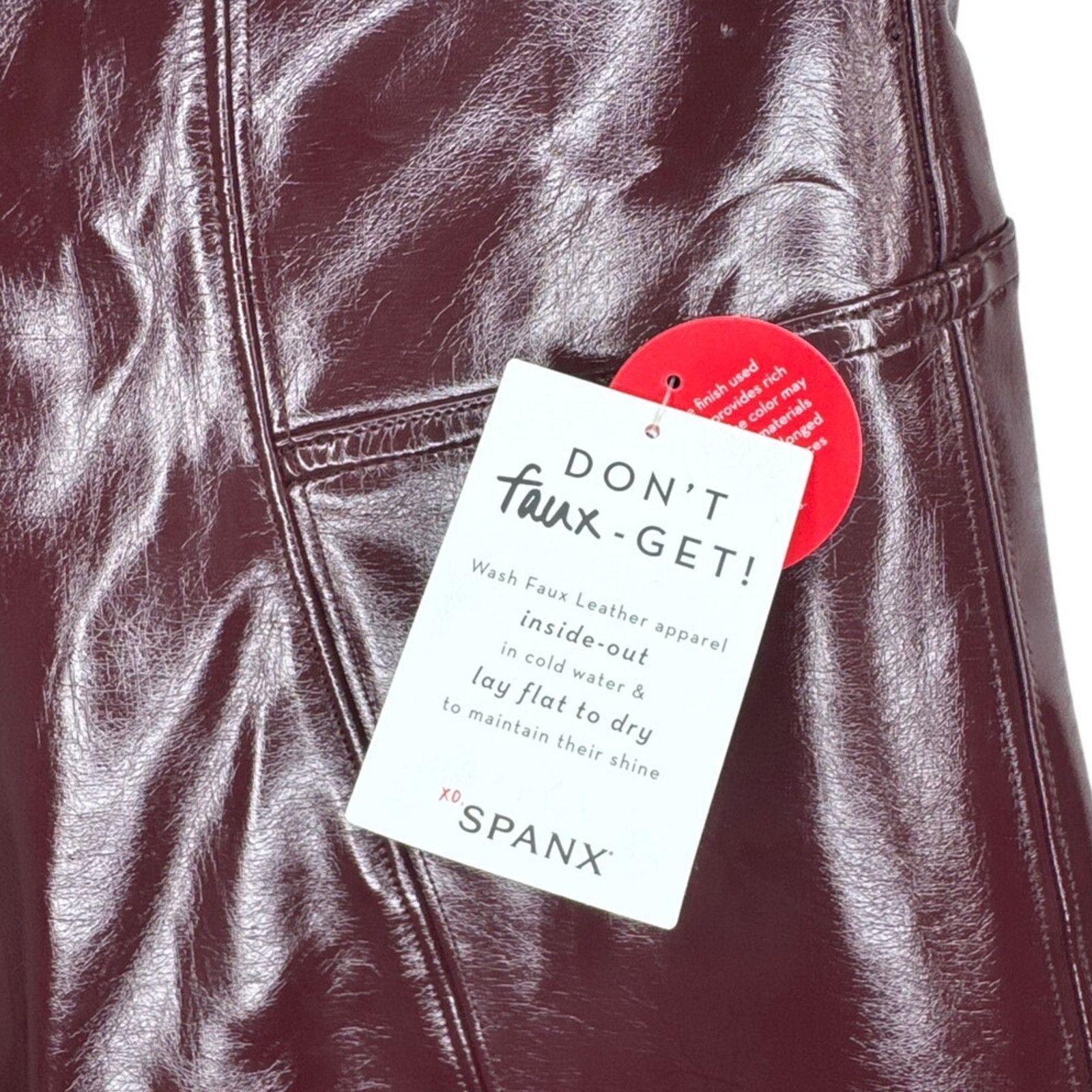 Spanx NWT Spanx Faux Patent Leather Leggings Women’s Sz Small Tall Size 27" / US 4 / IT 40 - 7 Thumbnail