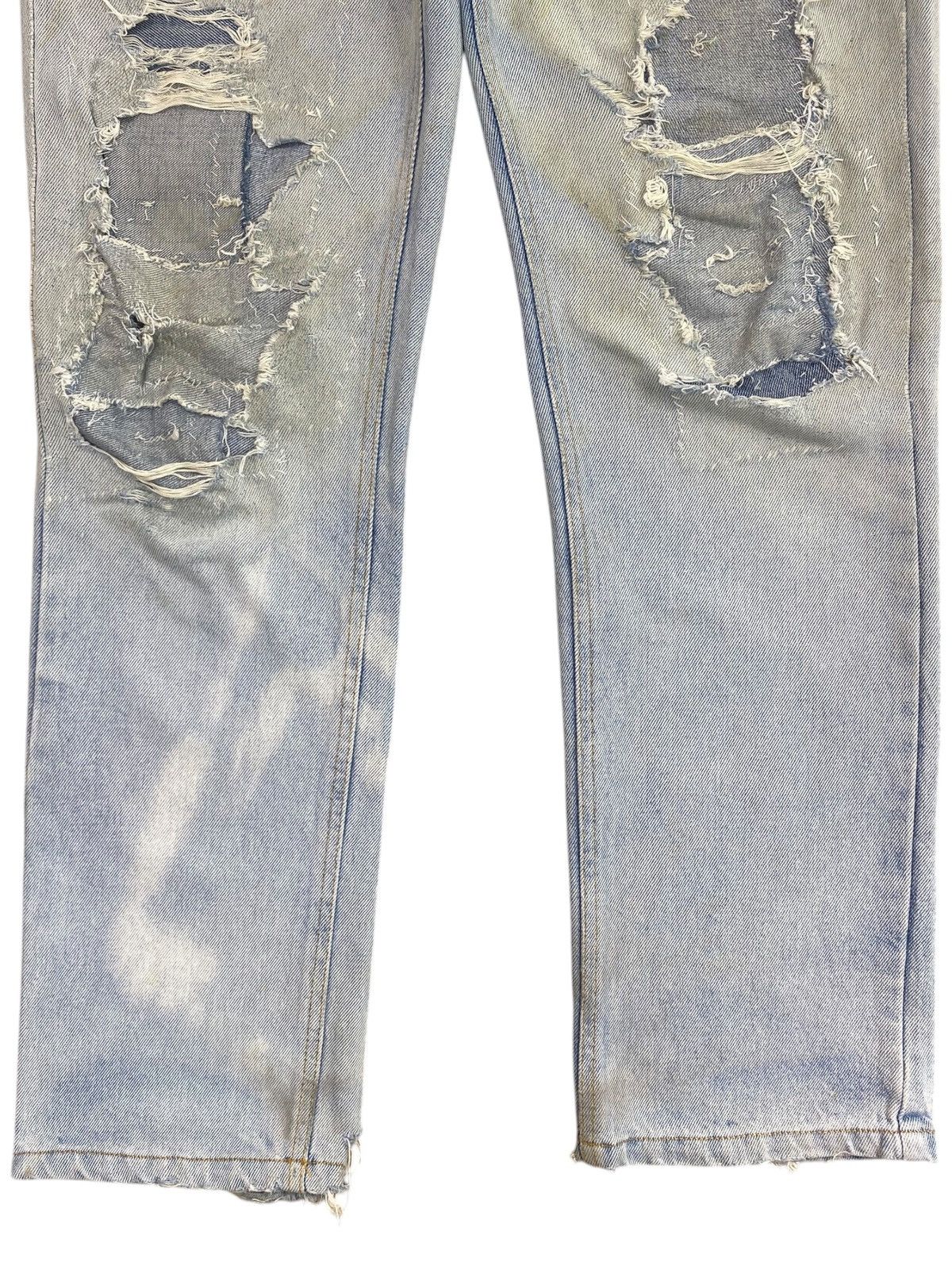 Japanese Brand Japanese Brand Light Wash Style Distressed Patch Work Jeans Size US 30 / EU 46 - 9 Thumbnail