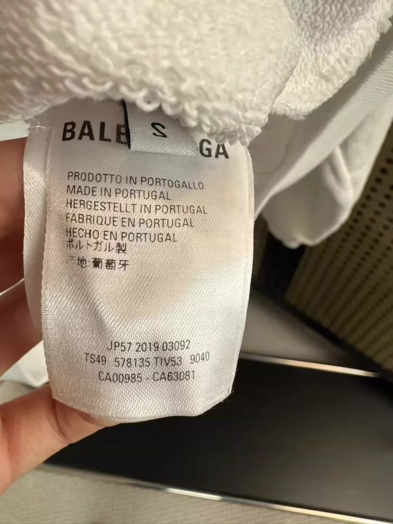 Balenciaga Balenciaga White Waves Cola logo Hoodie 2501-Nextarrow Size US S / EU 44-46 / 1 - 5 Thumbnail