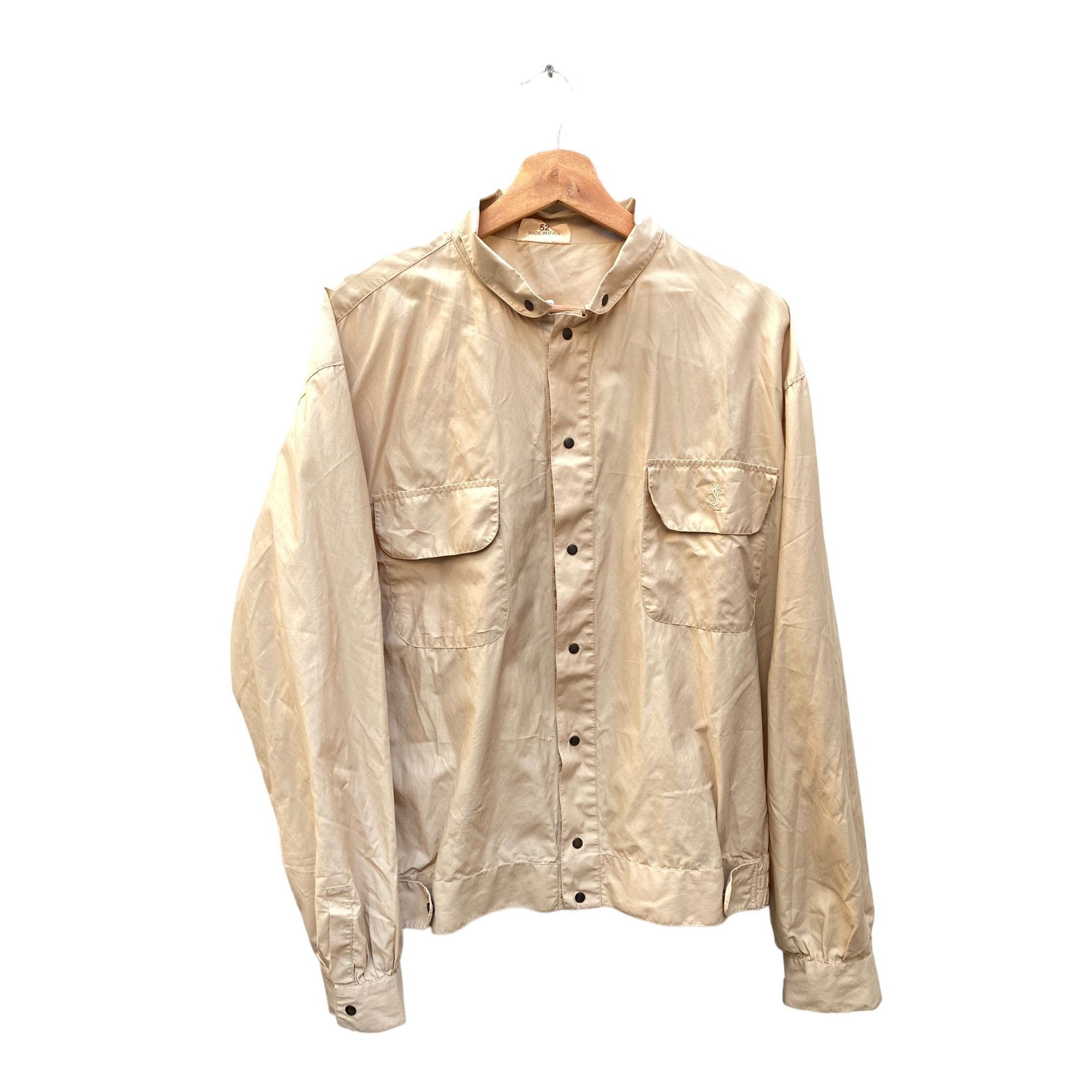 image of YVES Saint Laurent Beige Lightweight Jacket, Men's (Size Large)
