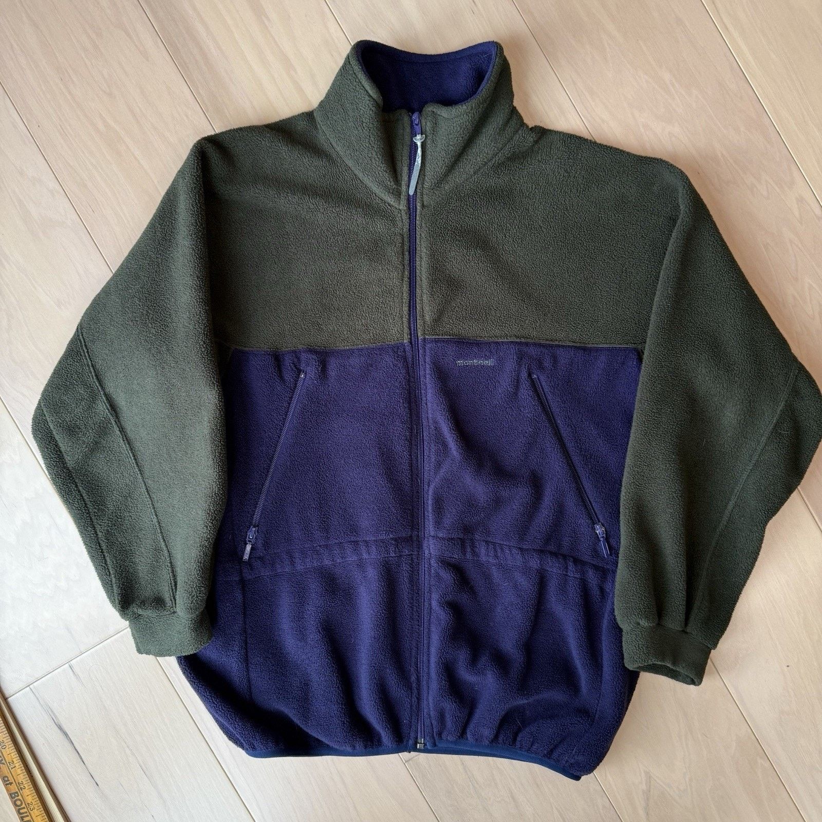 Montbell Vintage Montbell Fleece Jacket Medium Olive Purple Full Zip Size US M / EU 48-50 / 2 - 2 Thumbnail