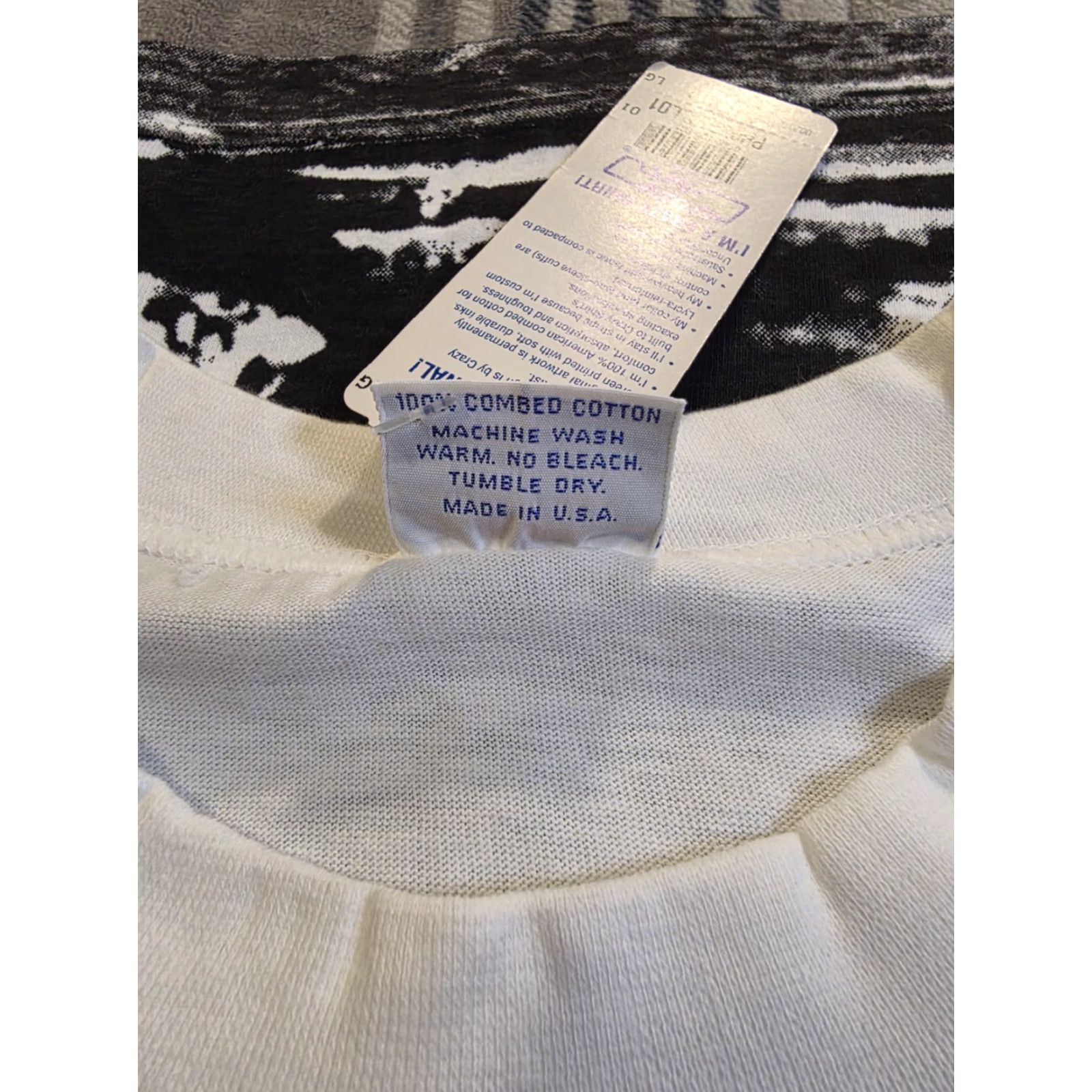 Vintage VINTAGE Crazy Shirts T-Shirt Pearl Harbor 1991 50 Years AOP White Mens L Size US L / EU 52-54 / 3 - 7 Thumbnail