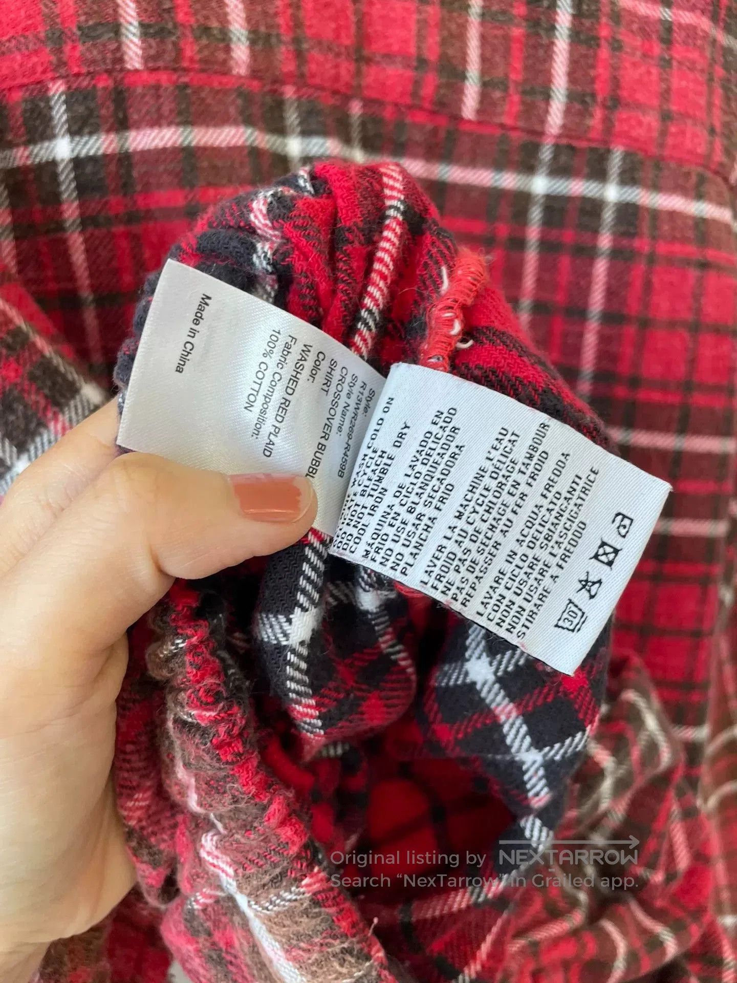 R13 R13 2025 Vintage Red Plaid Shirt. Size US M / EU 48-50 / 2 - 6 Thumbnail