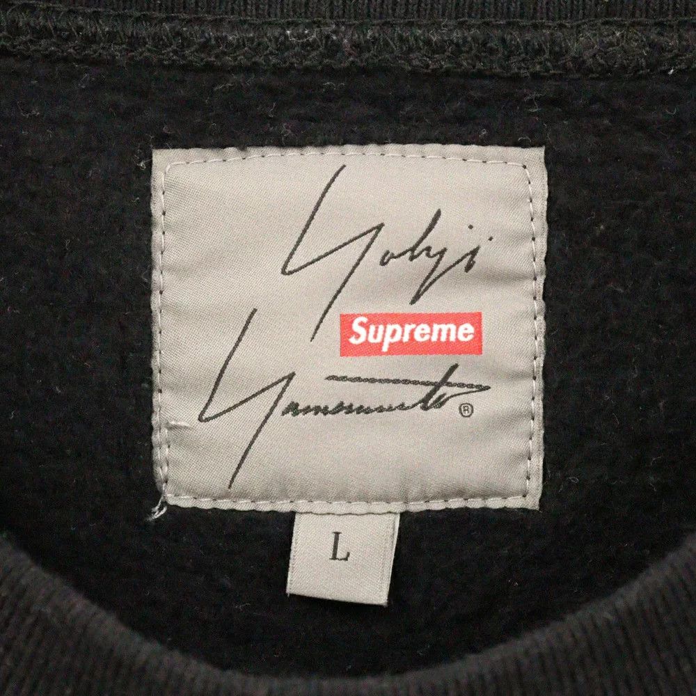 Yohji Yamamoto SUPREME 20AW × Yohji Yamamoto logo crewneck sweatshirt Size US L / EU 52-54 / 3 - 7 Thumbnail