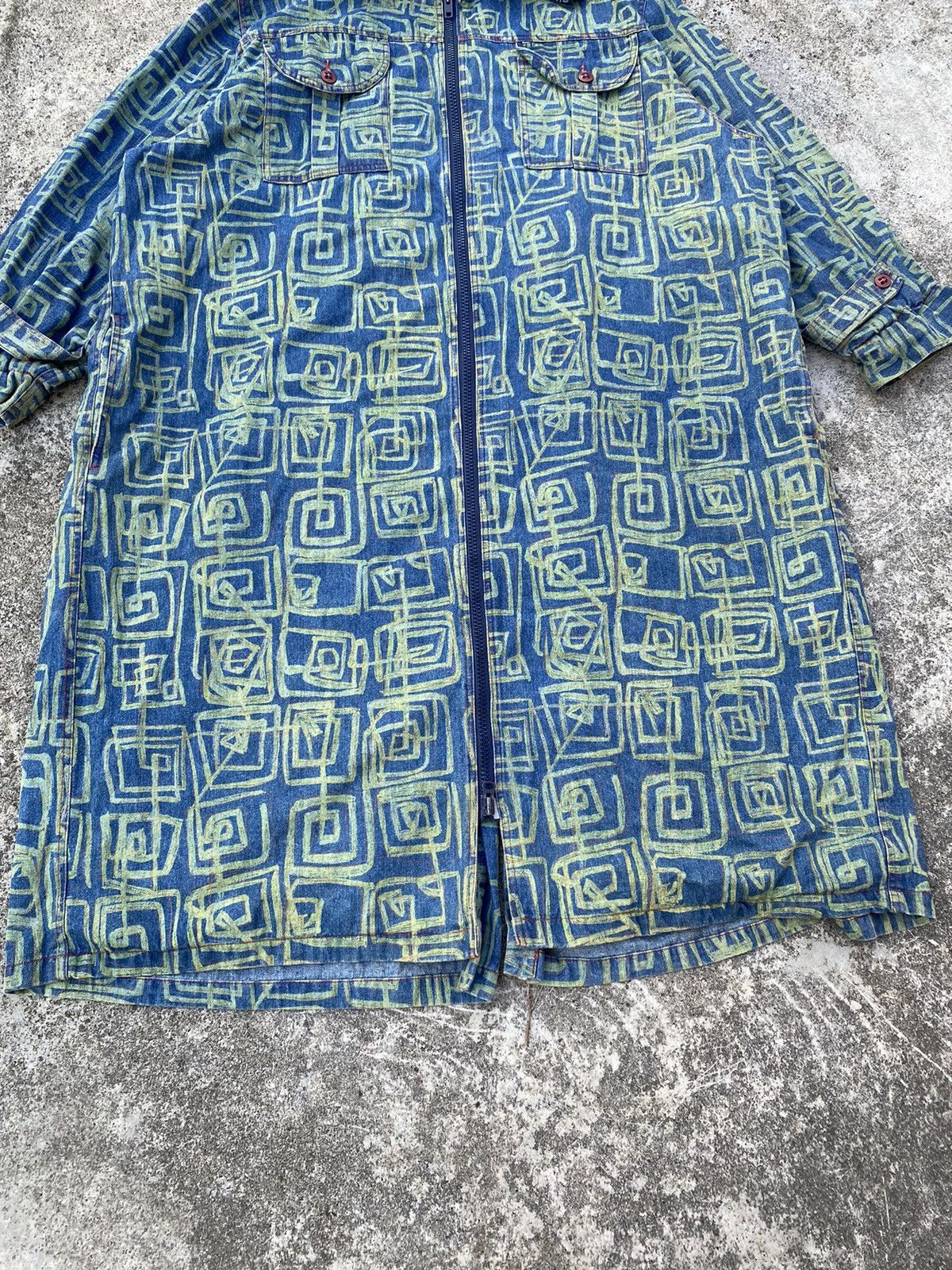 MR & MRS ITALY × Vintage Vintage Monogram Goldie Baggy Long Jacket Size US XXL / EU 58 / 5 - 4 Thumbnail