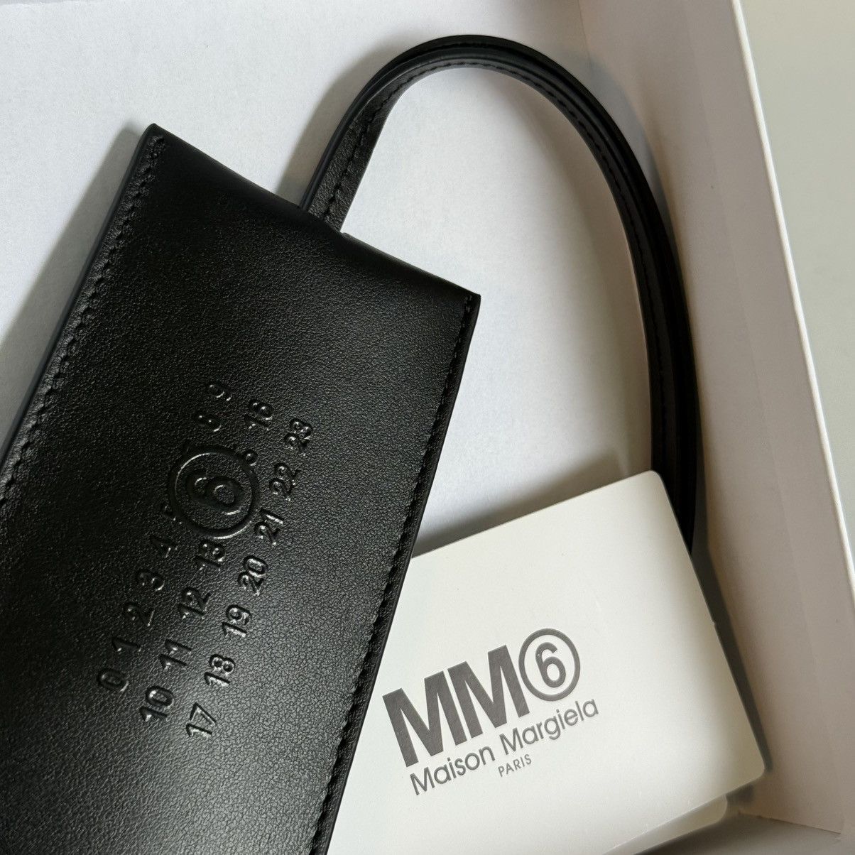 MM6 MM6 Maison Margiela Leather Key Tag Holder Size ONE SIZE - 1 Thumbnail
