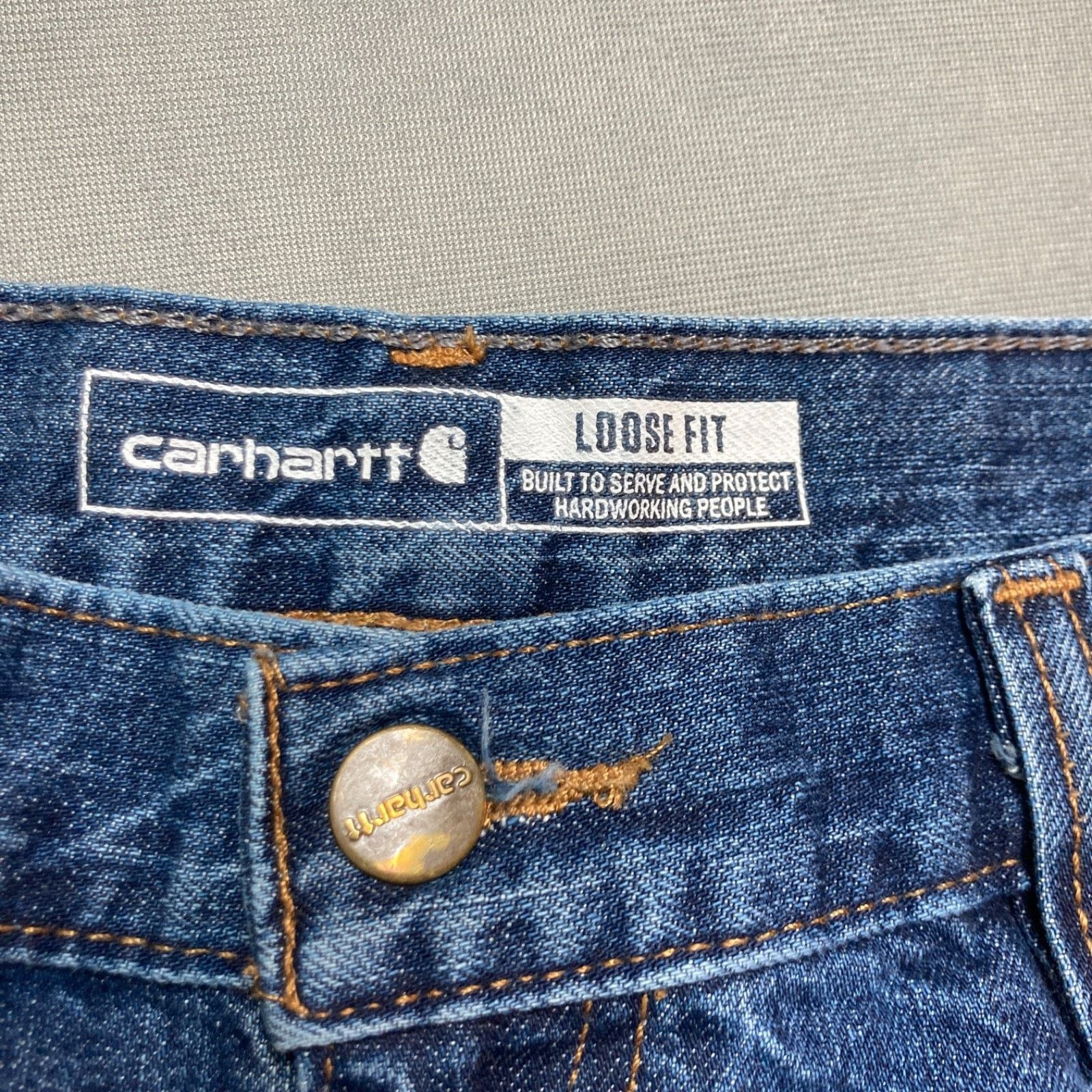 Carhartt Carhartt Double Knee Carpenter Jeans Mens 36x36 Loose Denim Size US 36 / EU 52 - 4 Thumbnail