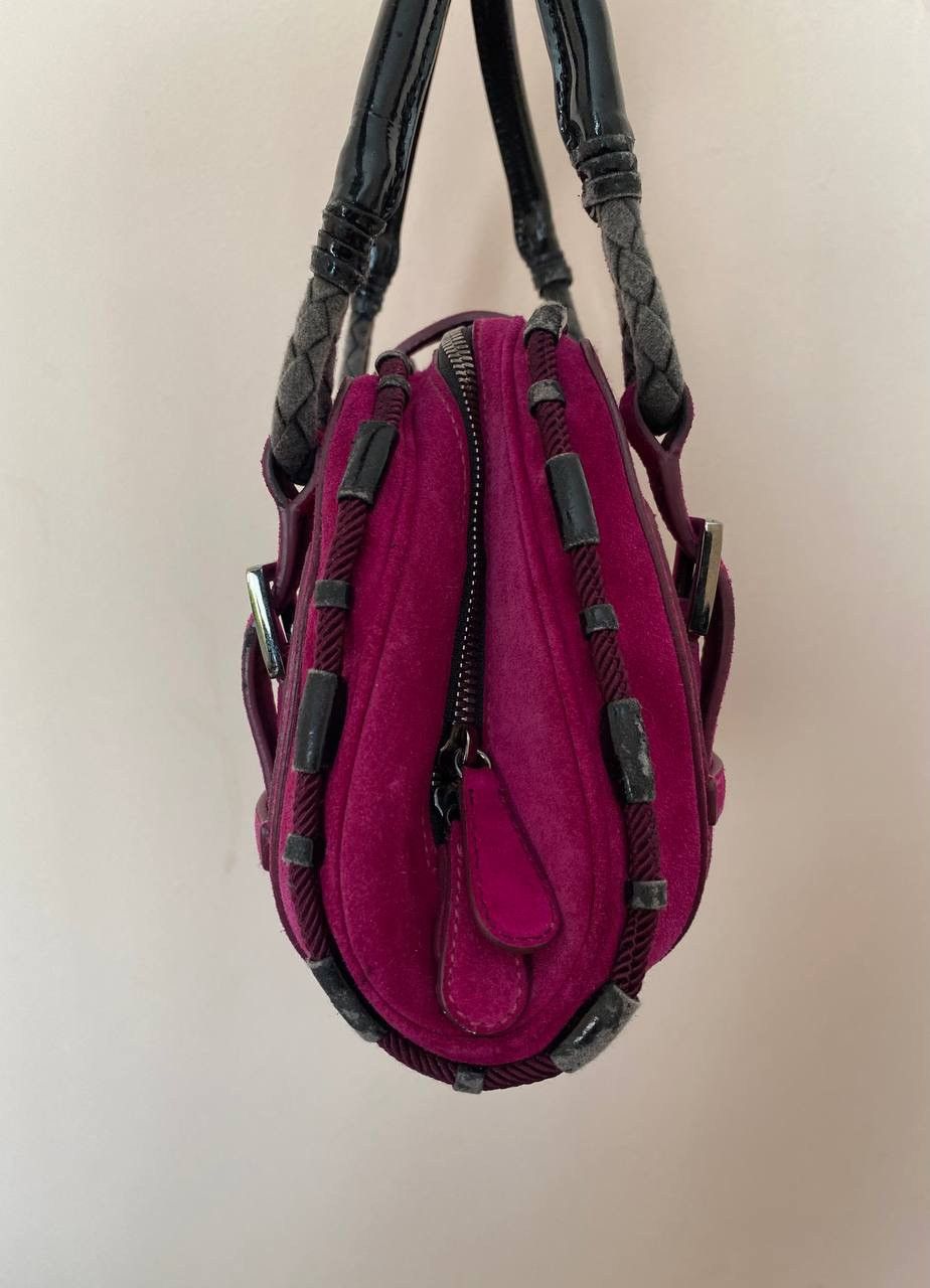 Loewe Loewe Suede Shoulder Bag Pink Size ONE SIZE - 10 Thumbnail