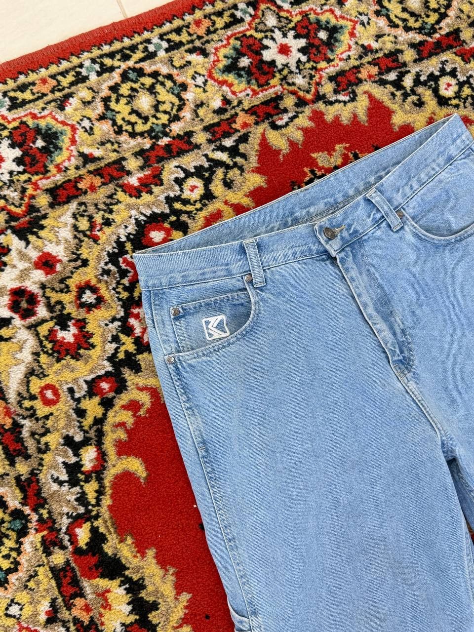 Japanese Brand baggy flared bootcut balenci style y2k hype jeans Size US 32 / EU 48 - 9 Thumbnail