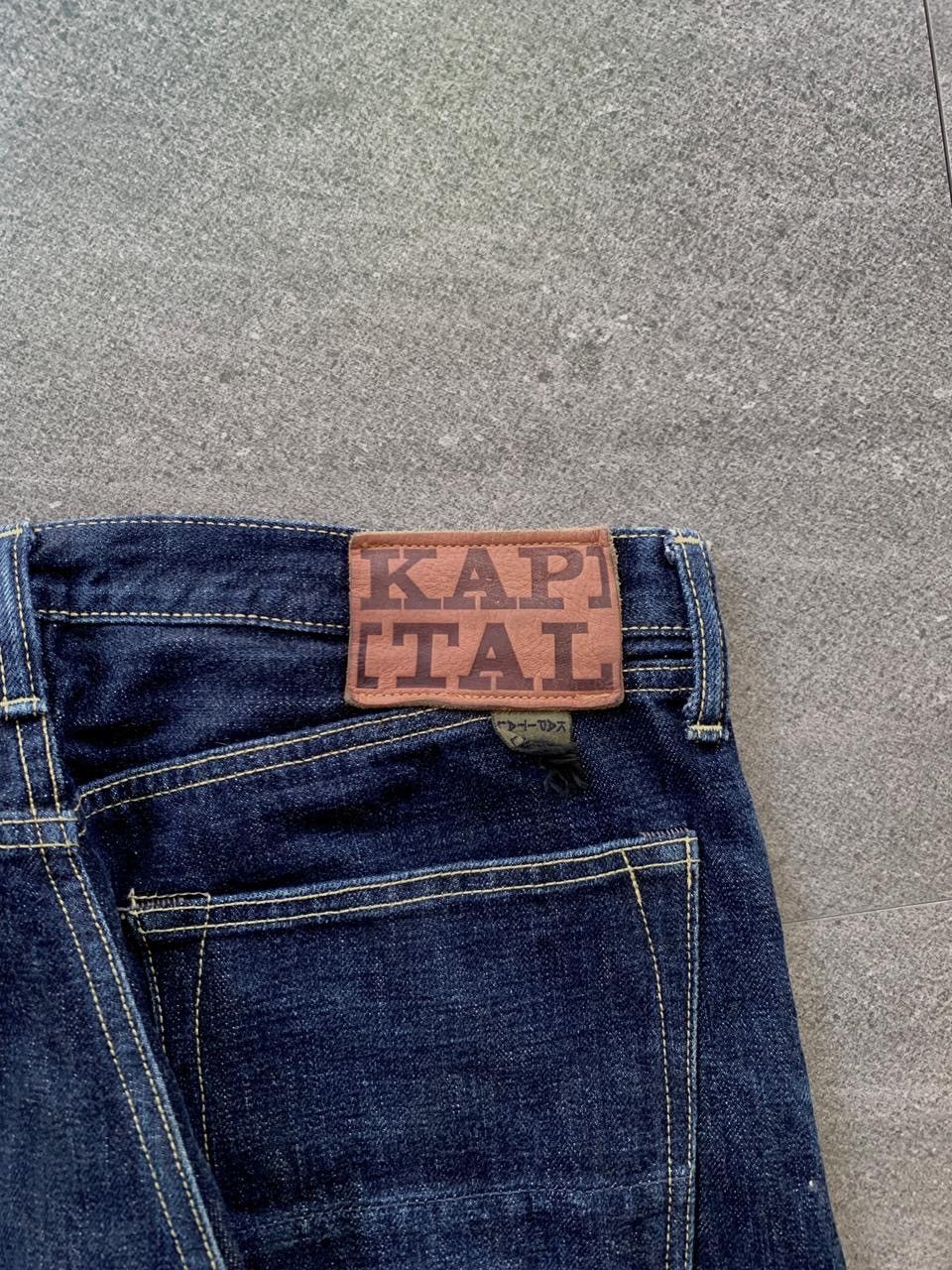 Kapital FREE TAX! Indigo Raw Denim Jeans Size US 34 / EU 50 - 7 Thumbnail