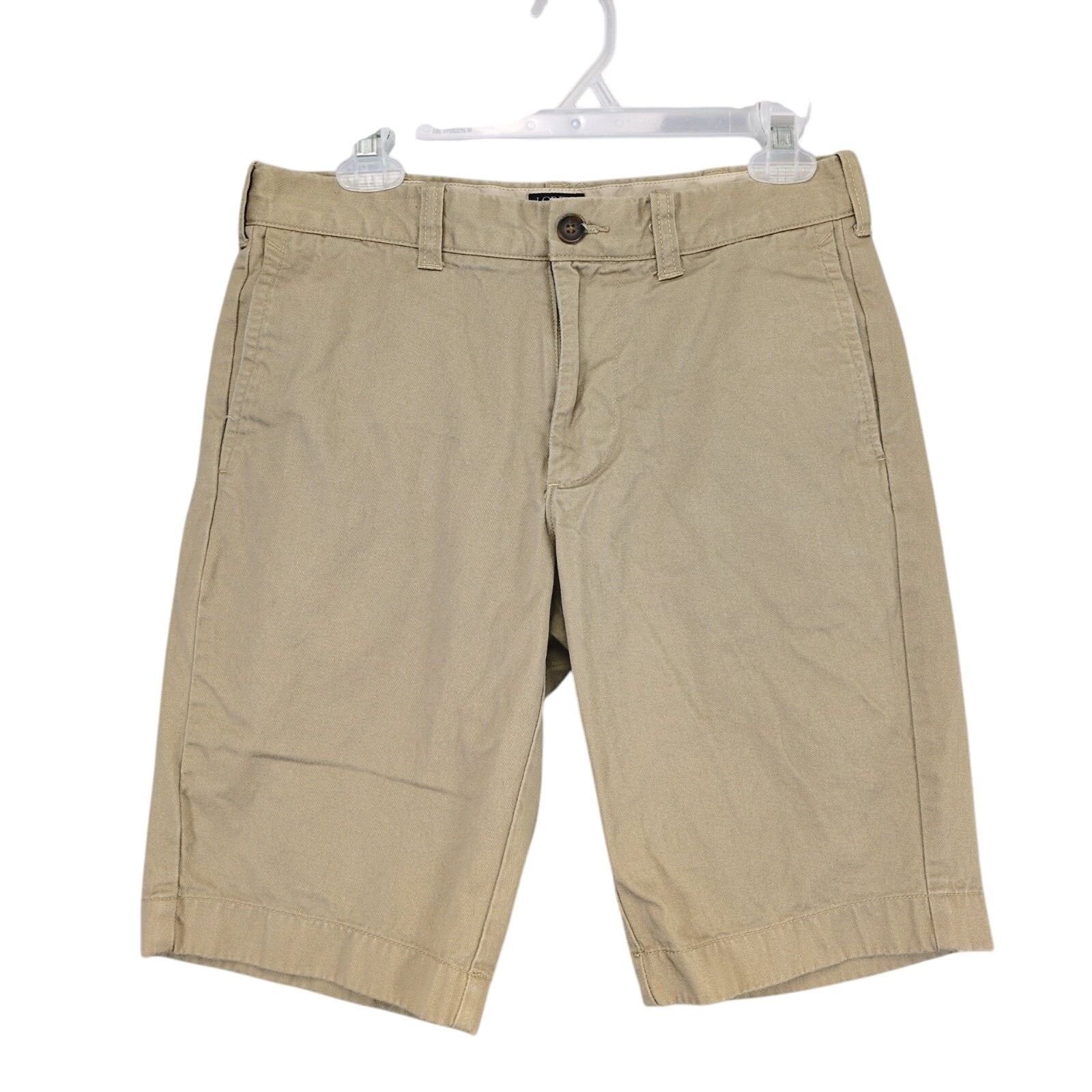 J.Crew J Crew Rivington Men's 29x11 Tan Khaki Chino Shorts Size US 29 - 1 Thumbnail