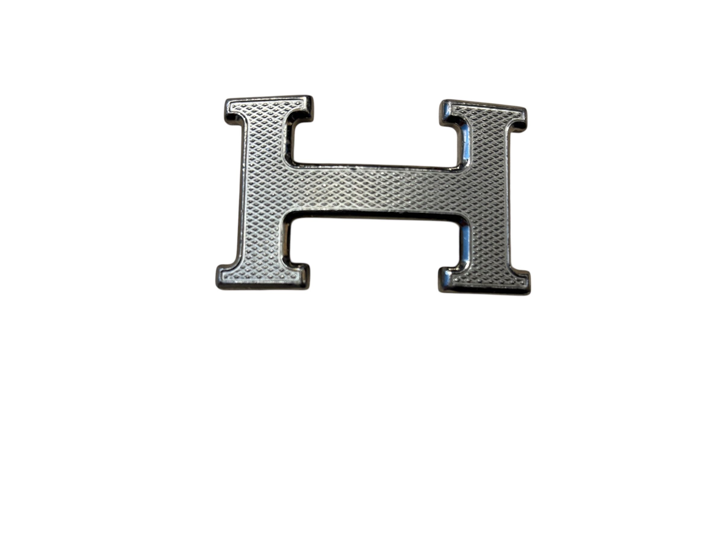 Hermes H Striee Belt Buckle Silver Size ONE SIZE - 1 Thumbnail