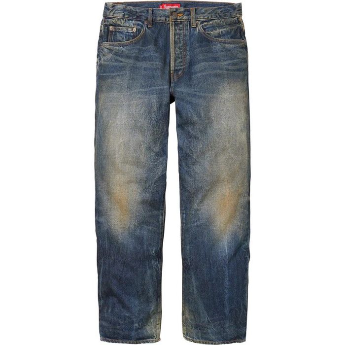 Supreme Supreme Distressed Loose Fit Selvedge Jean | Grailed