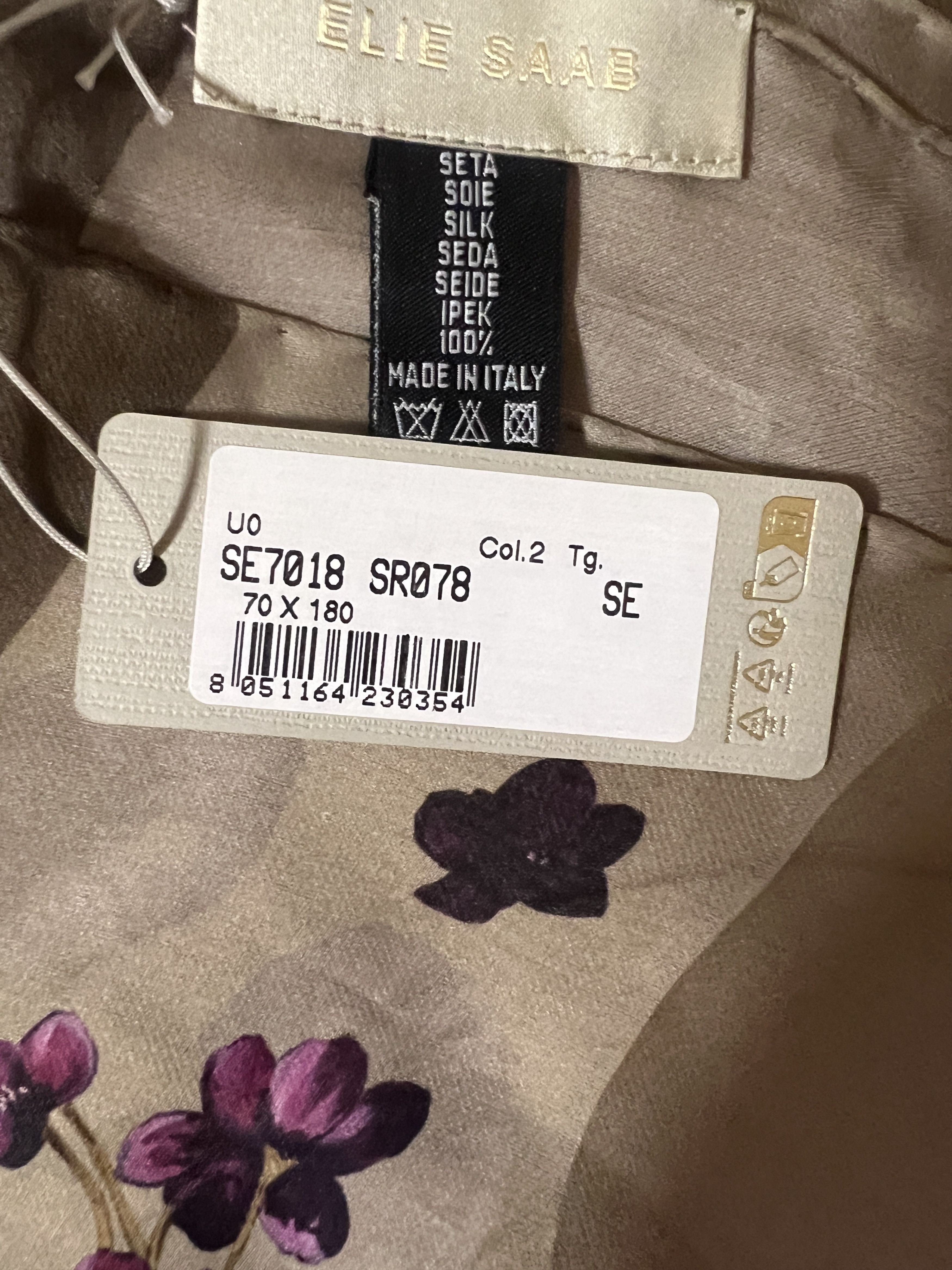 Elie Saab Elie Saab Silk Scarf , 100% Silk, 70×180 cm Size ONE SIZE - 5 Thumbnail