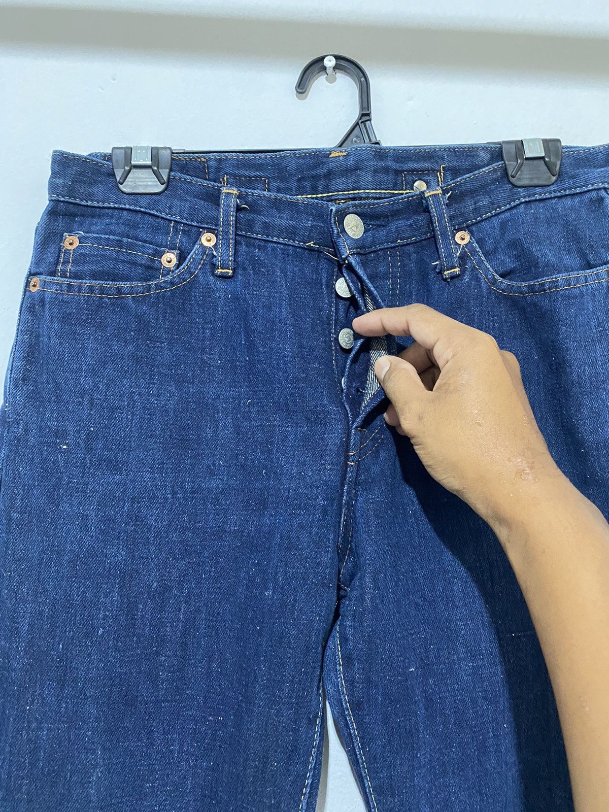 Chevignon × Japanese Brand × Vintage Vintage Chevignon Denim Selvedge Redline Size US 29 - 7 Thumbnail