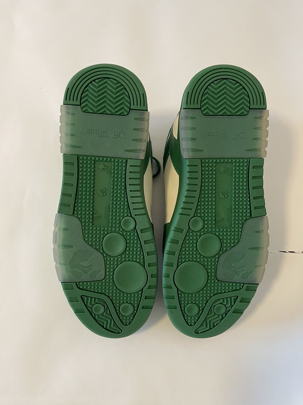 Off-White OFF-WHITE Out of Office Low Top Green Dirty White Size US 9 / EU 42 - 6 Thumbnail